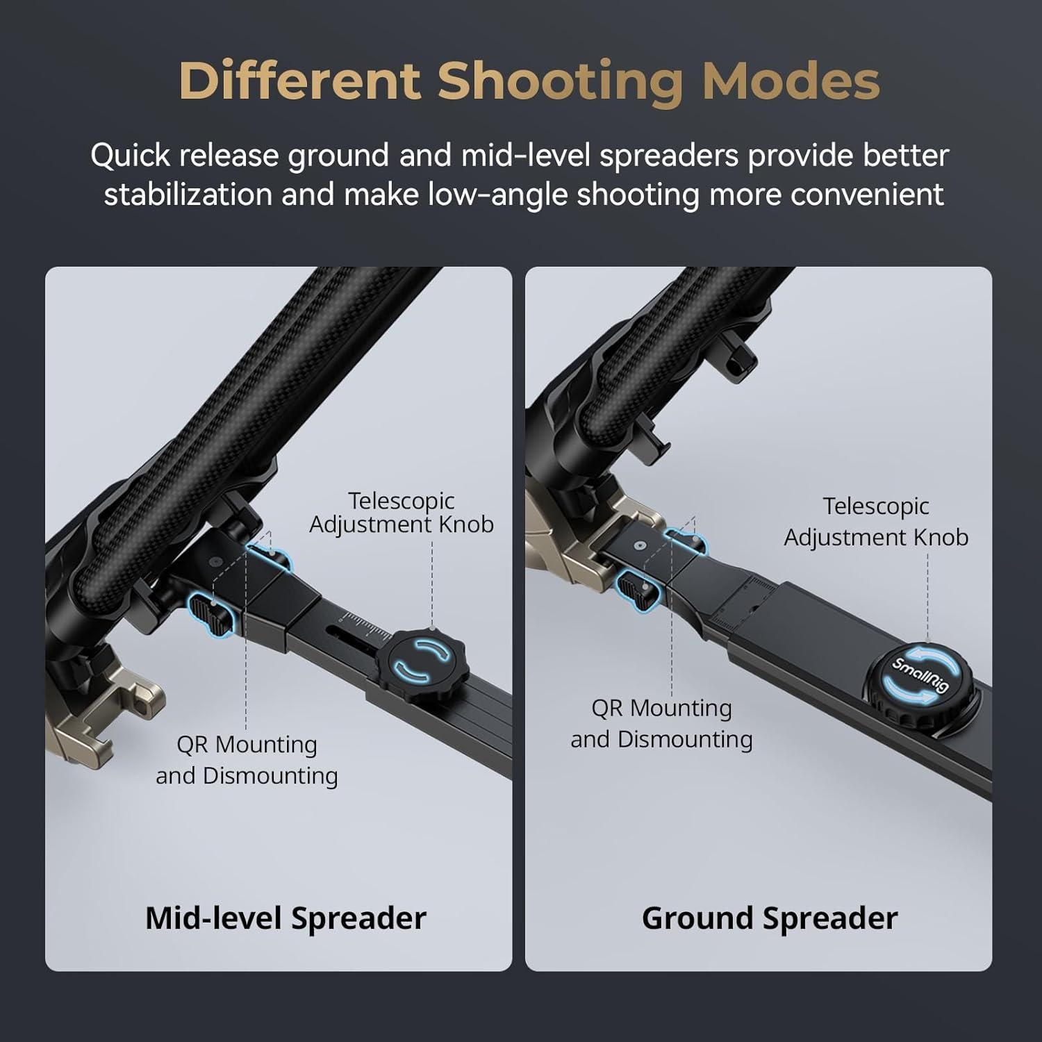 Trípode de Video SmallRig AD-Pro8 196 cm con Contrapeso