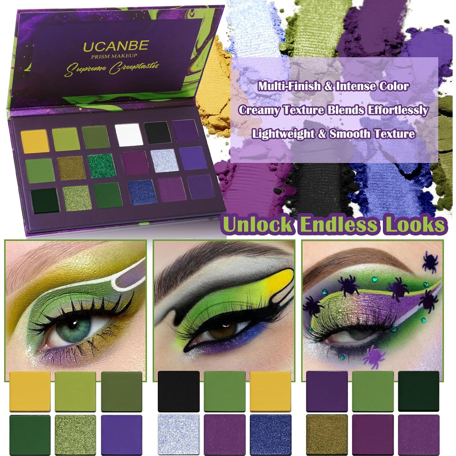 Paleta de Sombra de Ojos Gótica Prism Makeup - 18 Colores