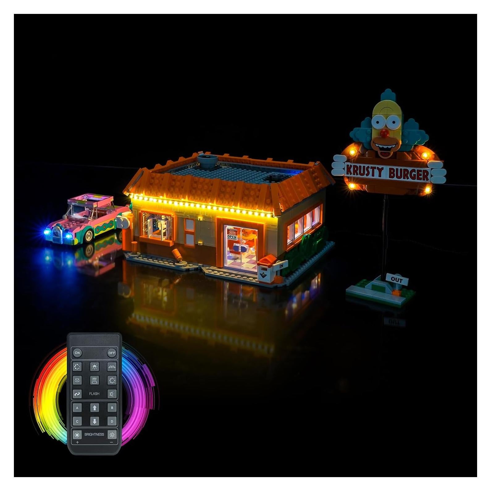 Kit de luz LED LocoLee para LEGO 10352 Krusty Burger