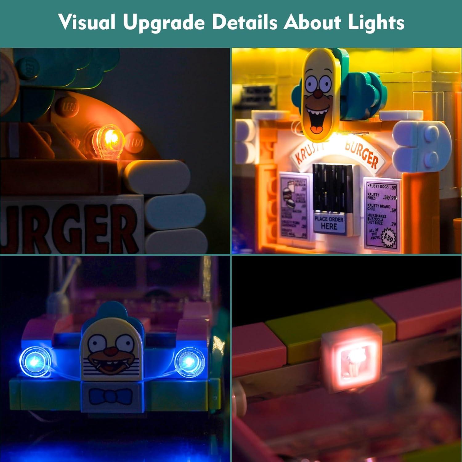 Kit de luz LED LocoLee para LEGO 10352 Krusty Burger