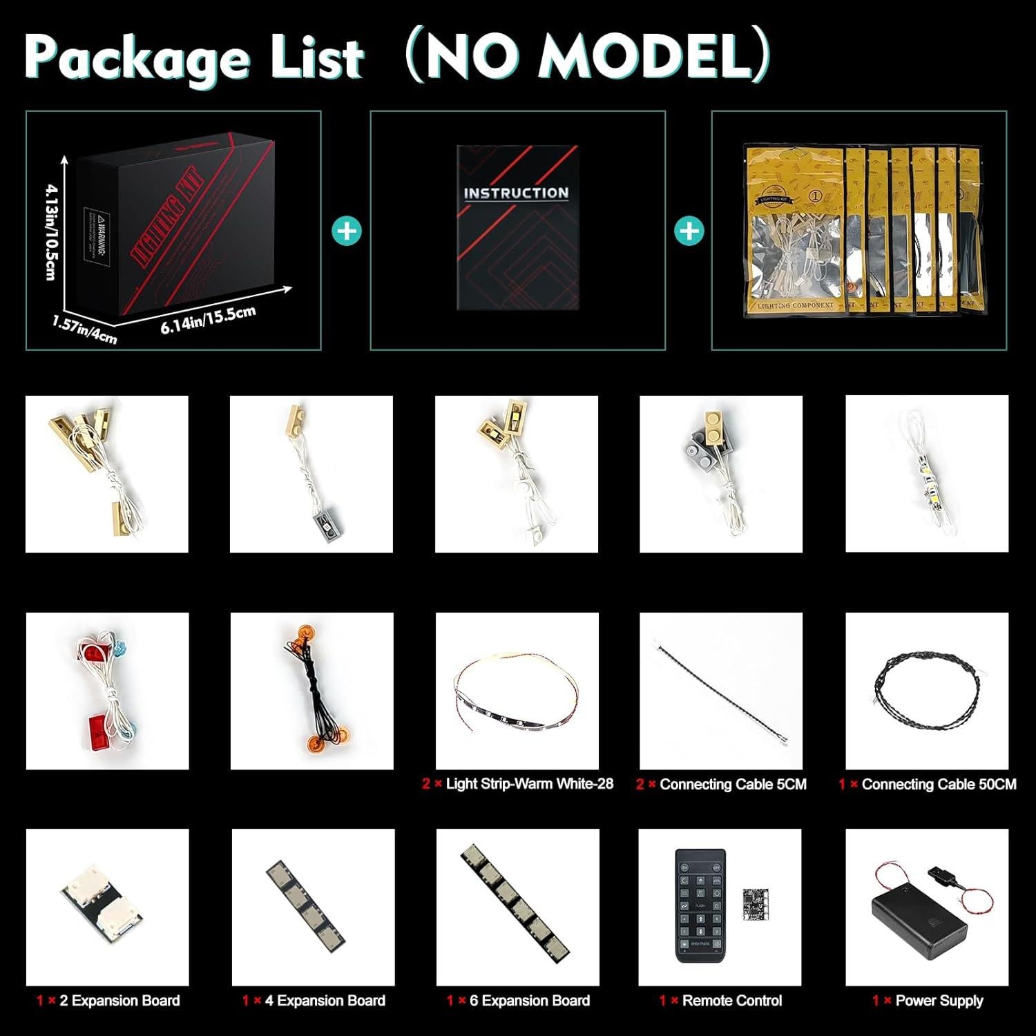 Kit de luz LED LocoLee para LEGO 10352 Krusty Burger