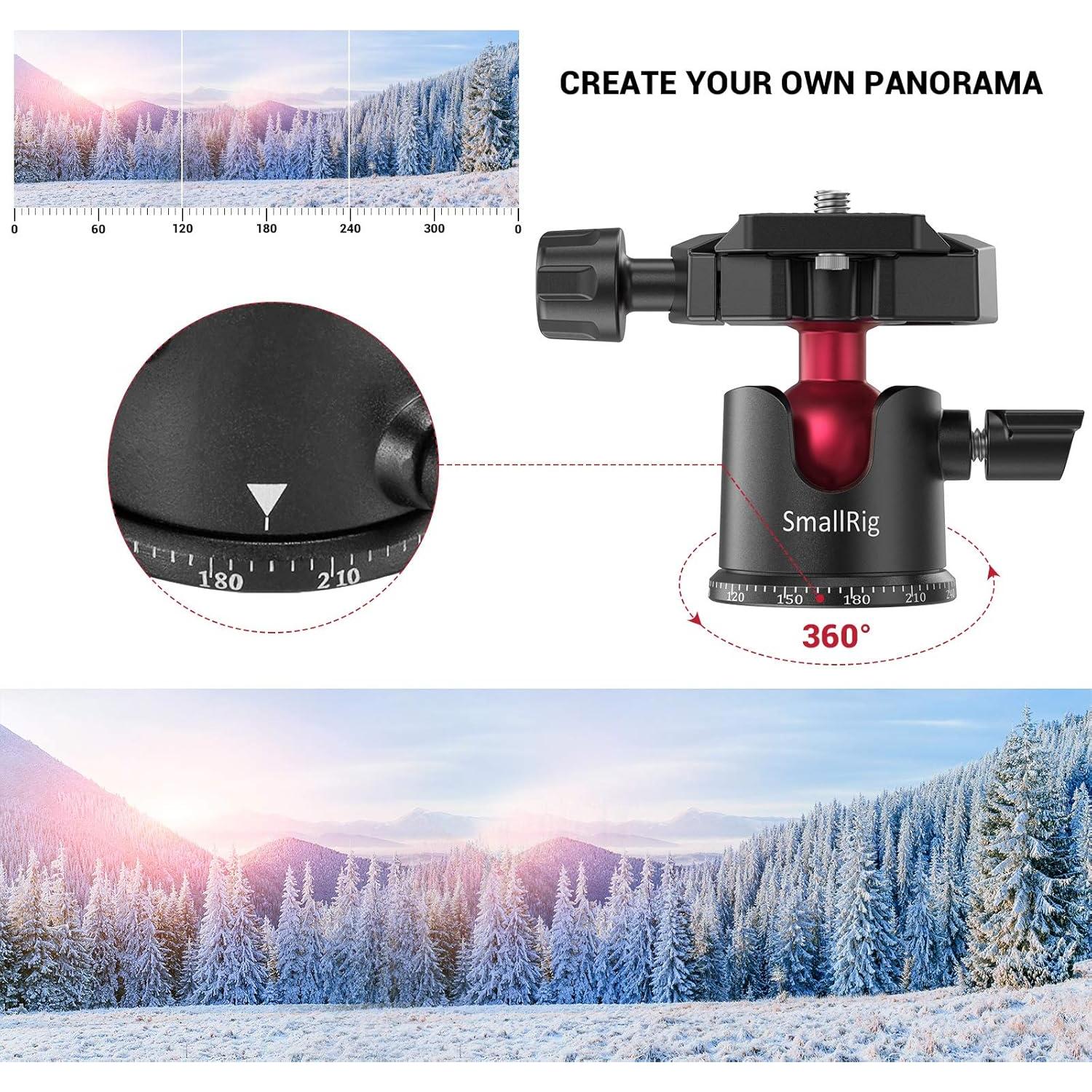 Cabezal de bola mini SmallRig BUT2665 360° para cámara