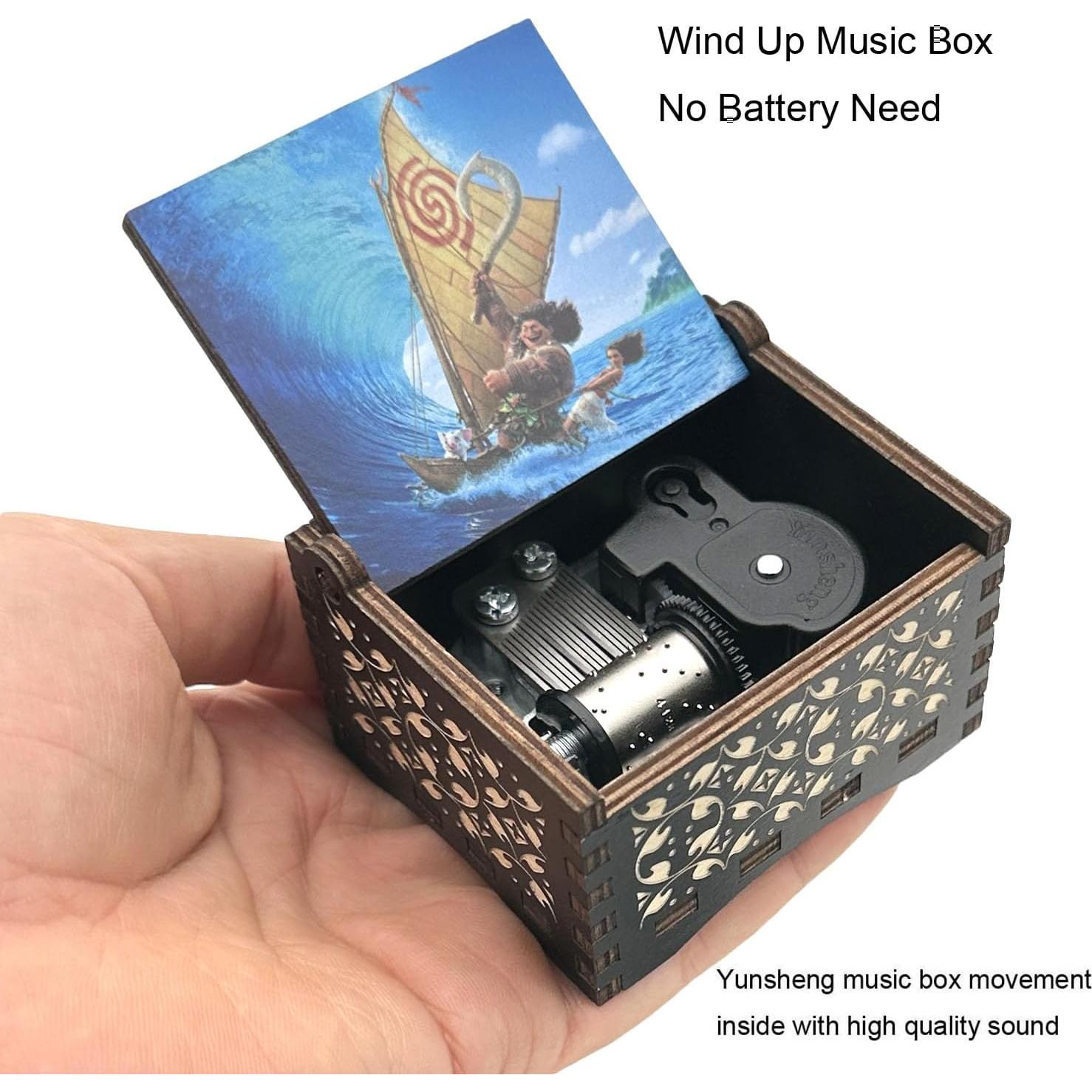 Caja de Música de Cuerda Pursuestar - Moana Cuán Lejos Iré