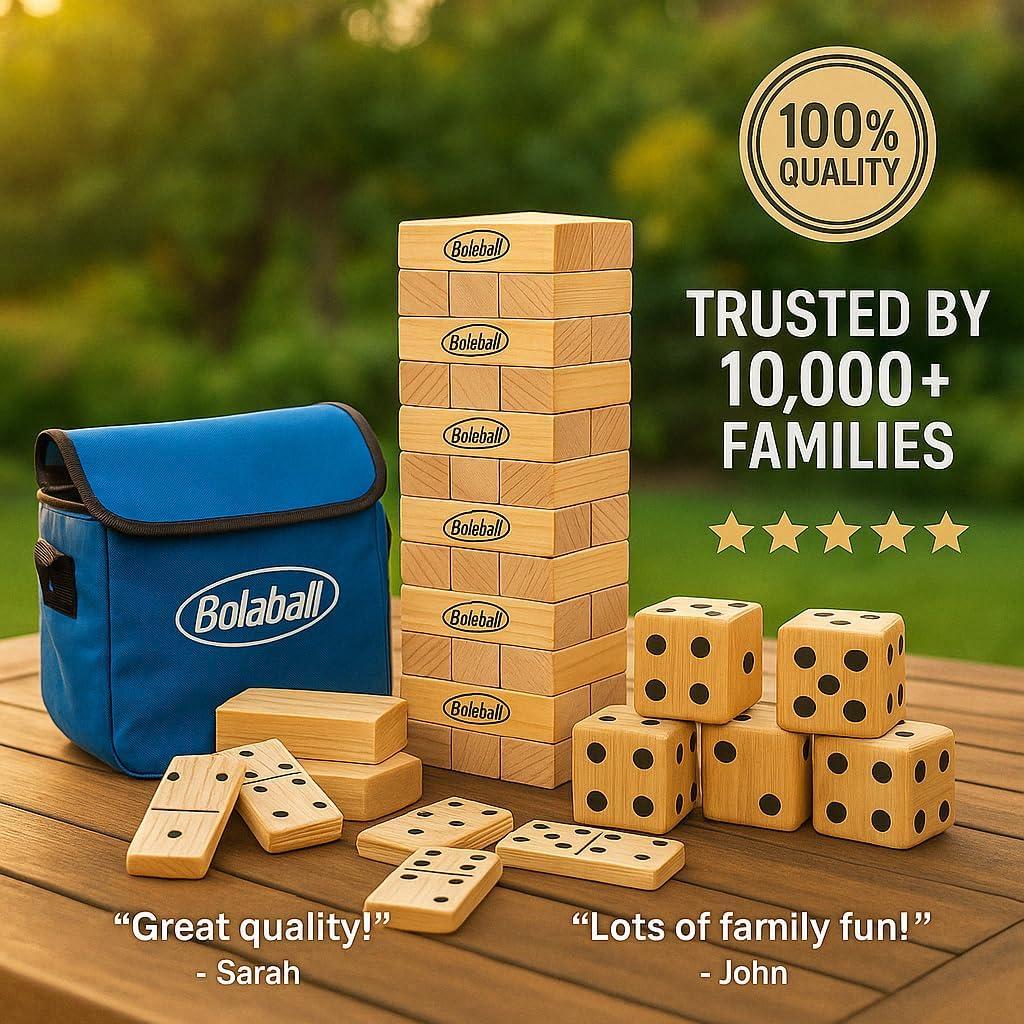 Conjunto de Juegos Bolaball 3-en-1 Gigante para Adultos