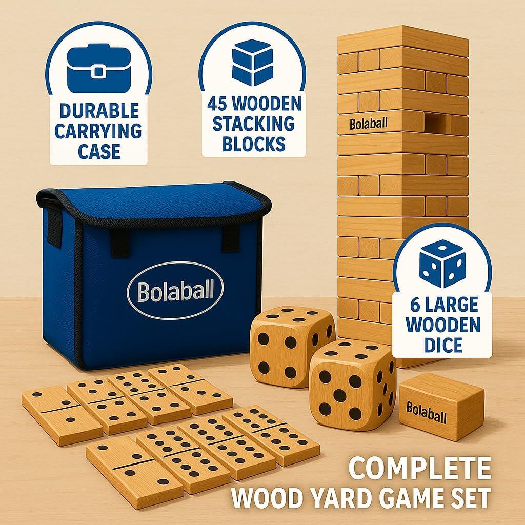 Conjunto de Juegos Bolaball 3-en-1 Gigante para Adultos