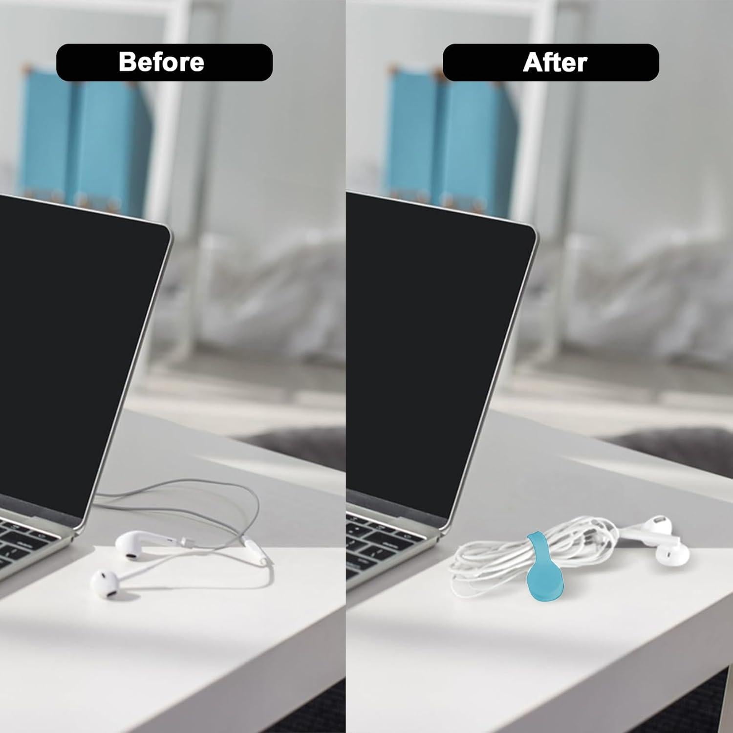 Correas Magnéticas para Cables Xuuza - Paquete de 10 Unidades