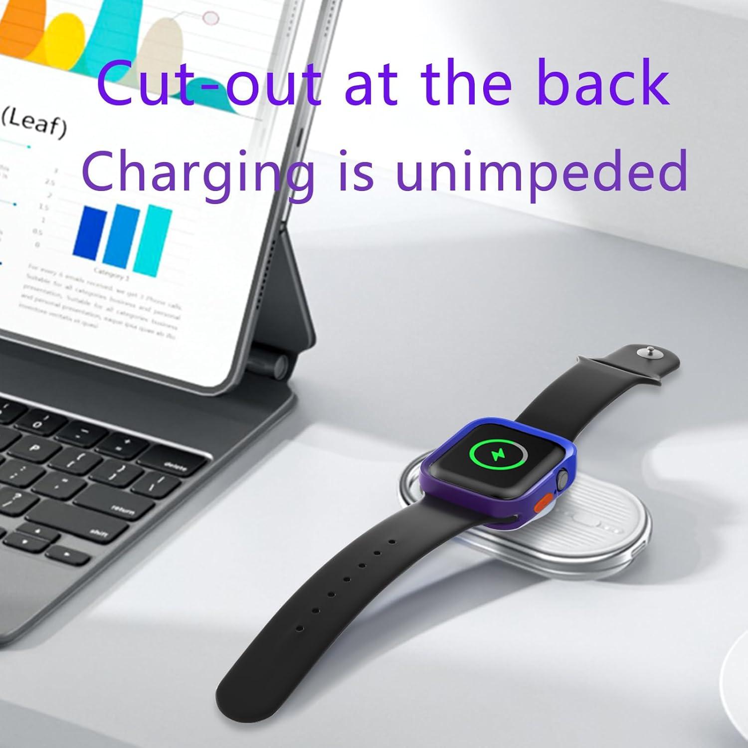 Funda Bumper TPU SDOCEBF para Apple Watch 40/41mm Azul-Púrpura