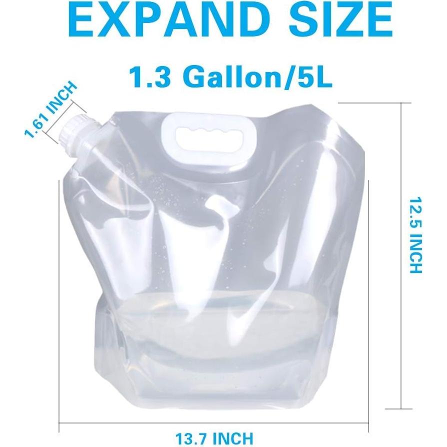 Saco de Agua Colapsable Soddeph 4.9L Libre de BPA