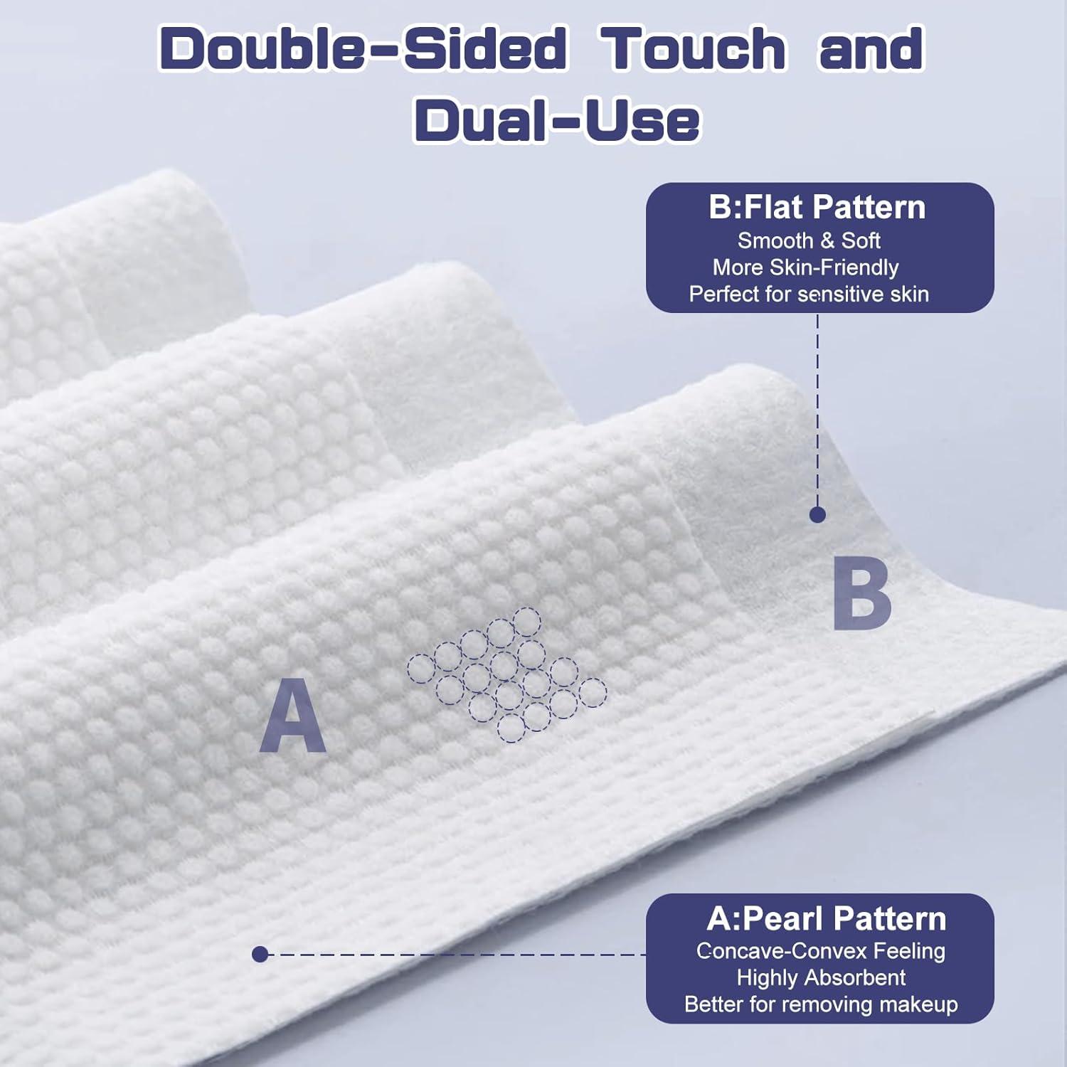 Toallas Faciales Desechables BODFPPC - 100 Unidades Algodón 20x20cm