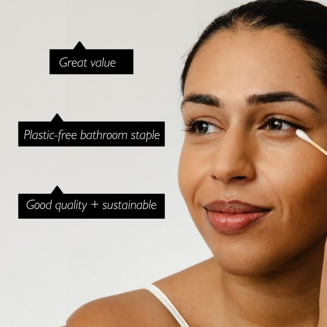 Bastones de Algodón de Bambú UpCircle - 200 Unidades - Sostenibles