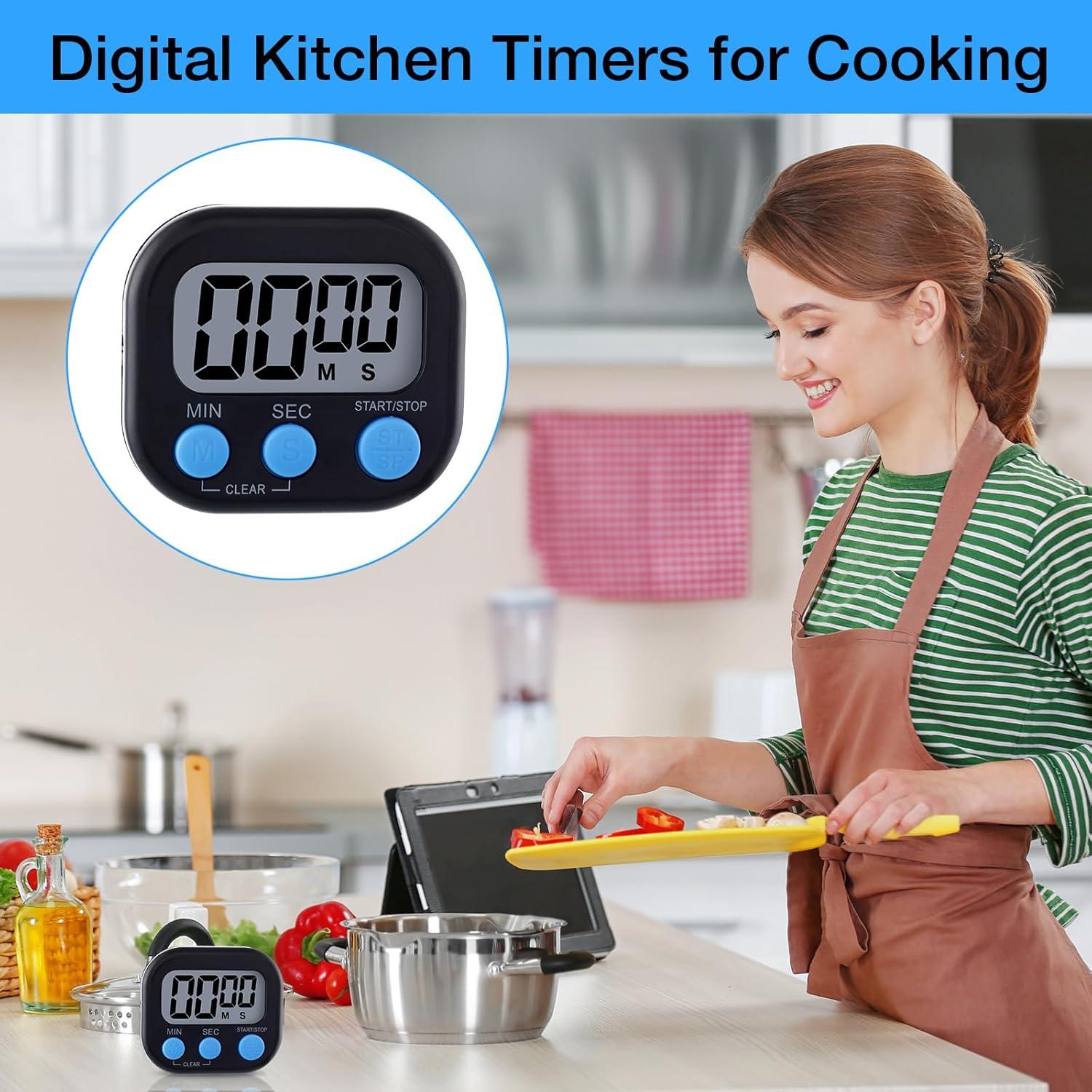 Juego de 24 Temporizadores Digitales Leumoi con Alarma Fuerte