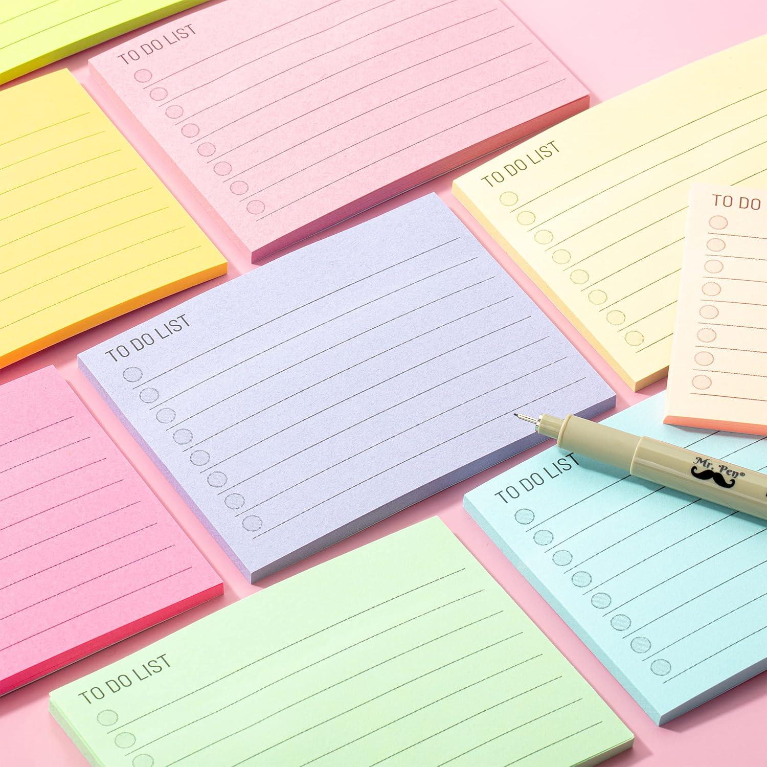 Notas Adhesivas Mr. Pen 360 Hojas 7.62cm x 10.16cm Colores Surtidos