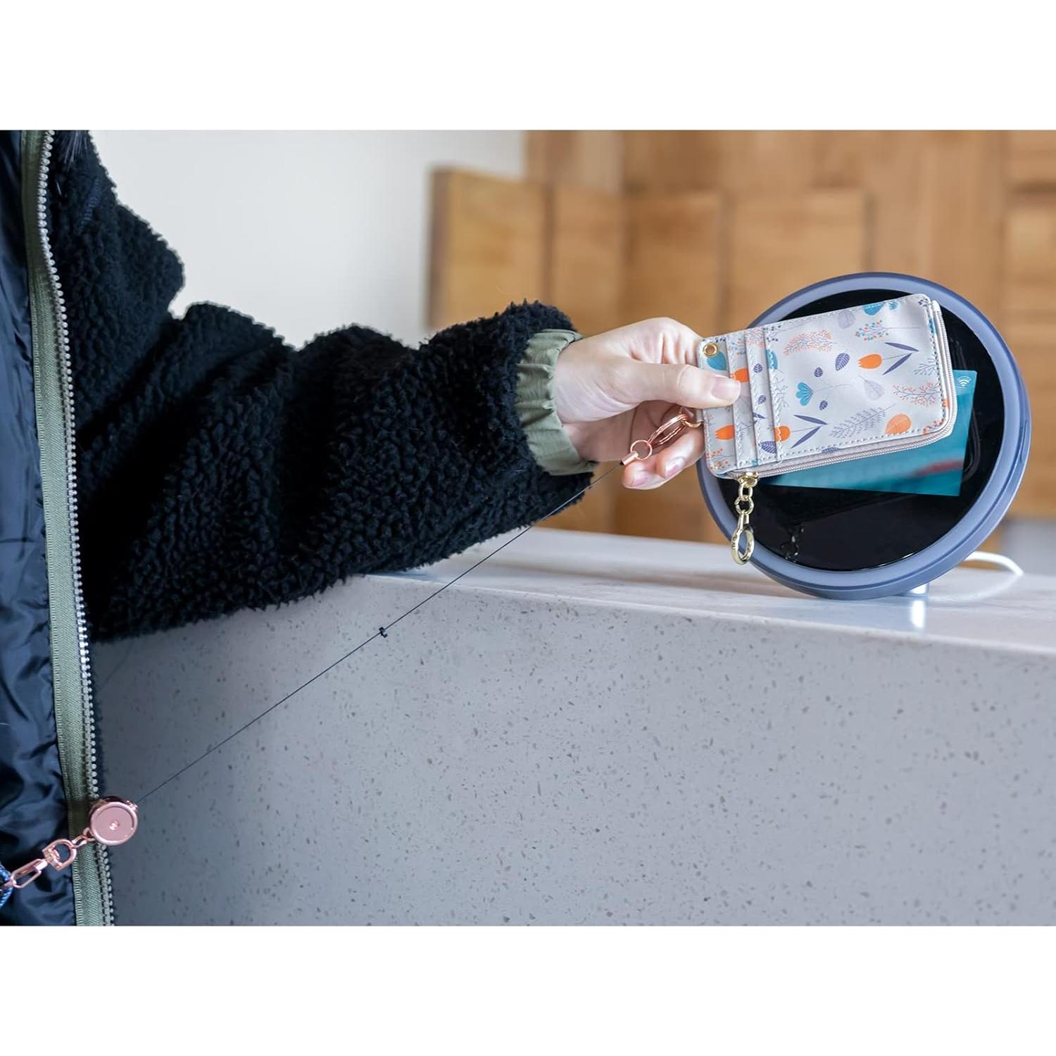 Llavero Retráctil Bolimoss 3 Pack - Soporte Insignias Negro