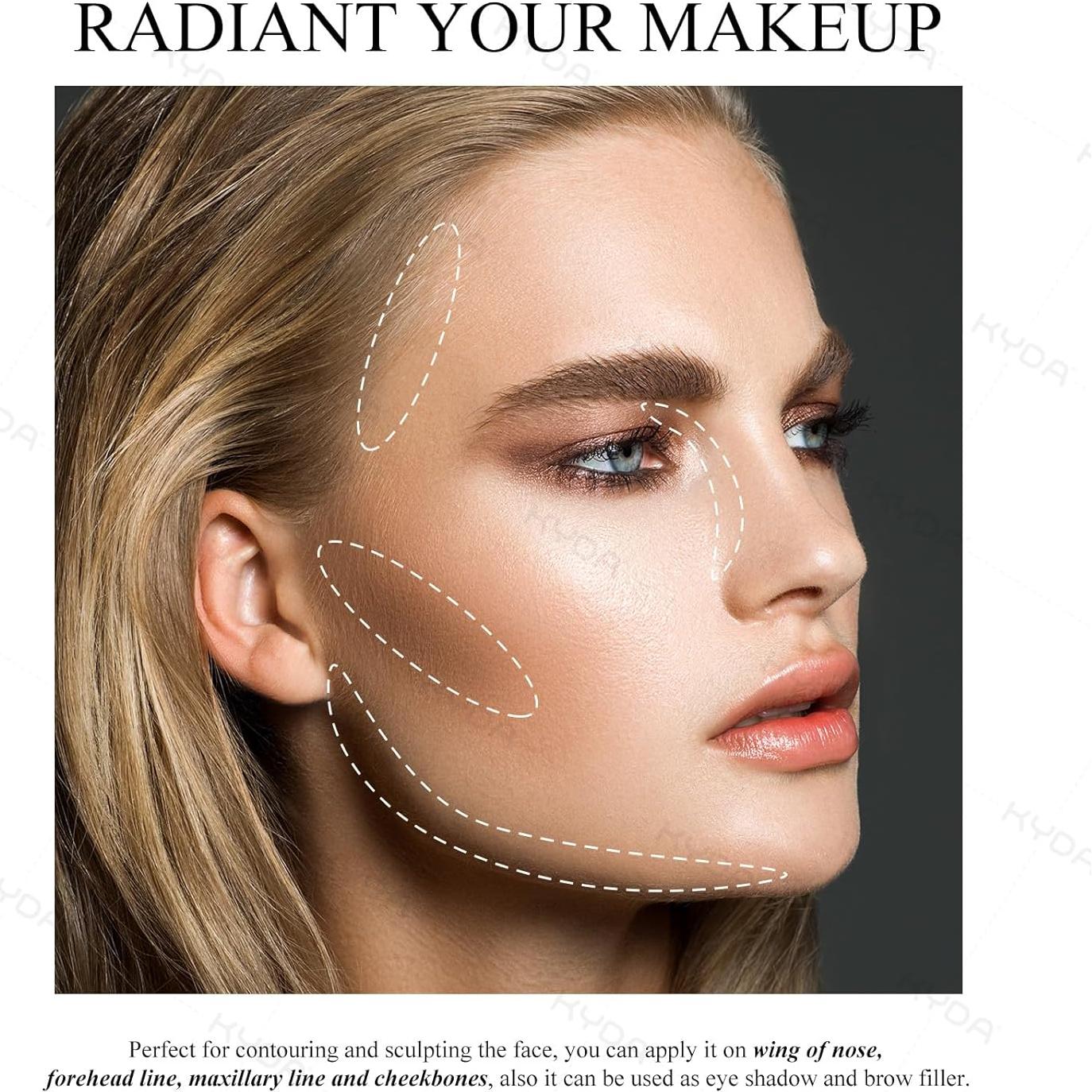 Paleta de Contorno KYDA - Polvo Compacto Multiuso 11g