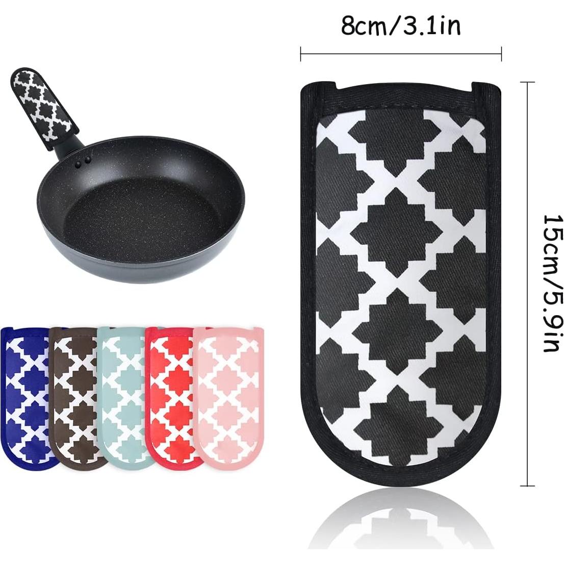 Cubiertas de Mango Caliente LYART 3 Piezas Algodón 15x8cm