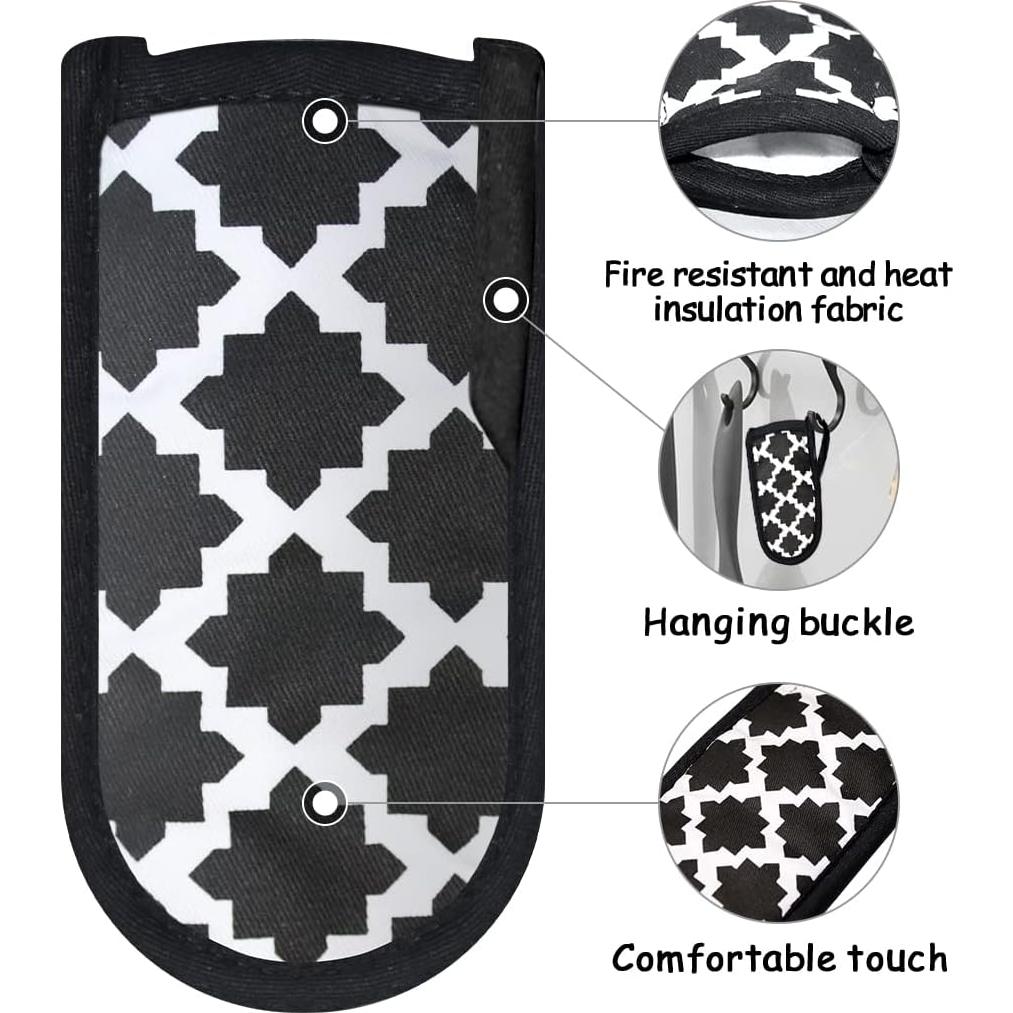 Cubiertas de Mango Caliente LYART 3 Piezas Algodón 15x8cm