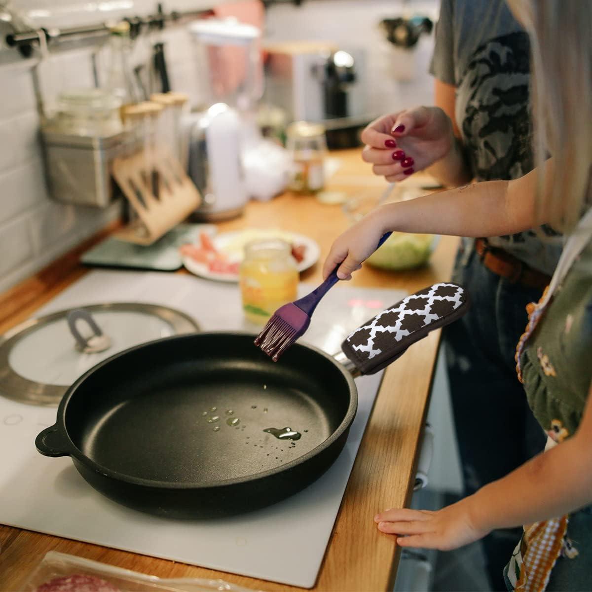 Cubiertas de Mango Caliente LYART 3 Piezas Algodón 15x8cm