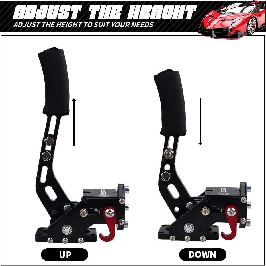 Freno de Mano USB ZHSYMX para Juegos de Carreras PC 16 bits