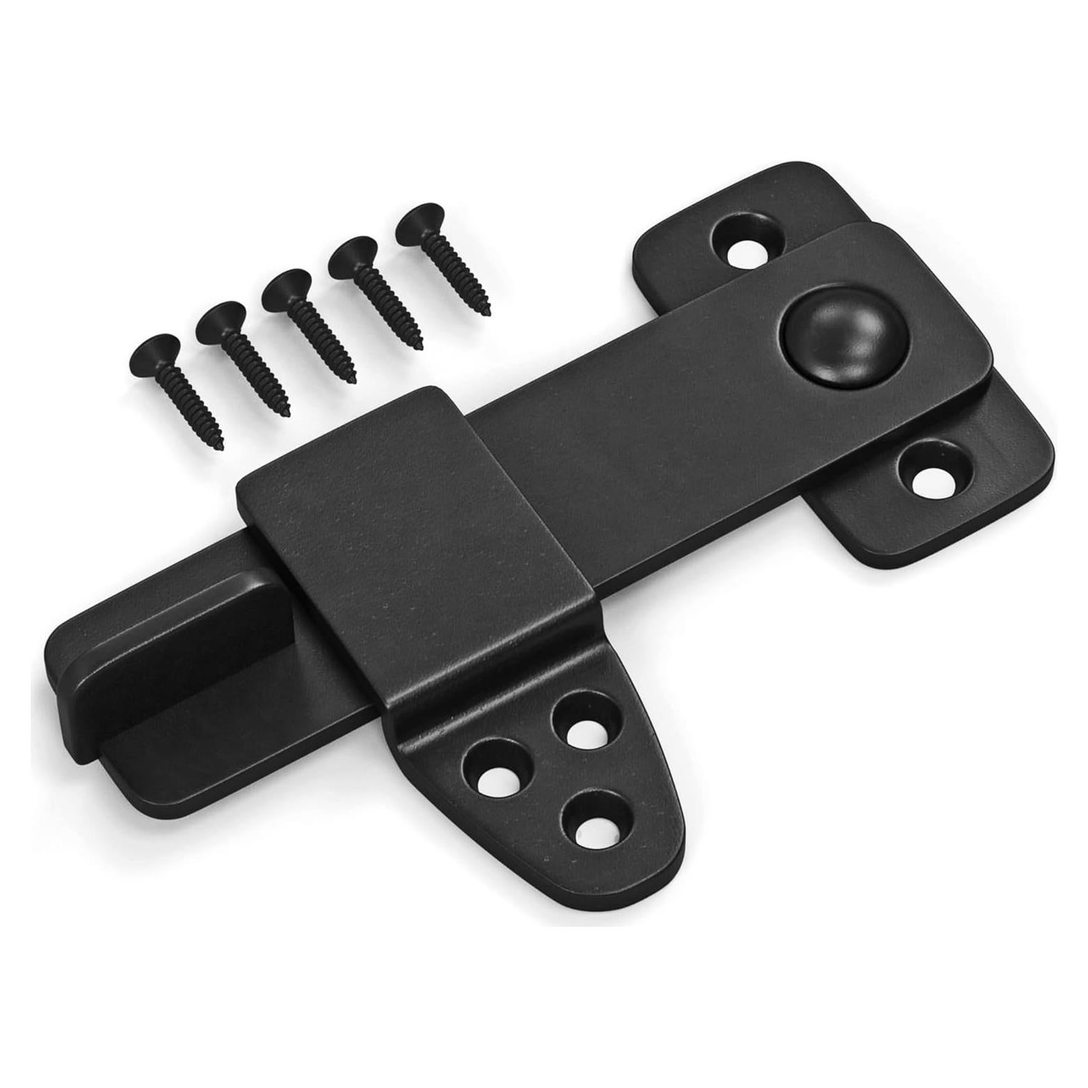 Cierre de Puerta de Granero Nordstrand - Pestillo Flip Negro 4mm