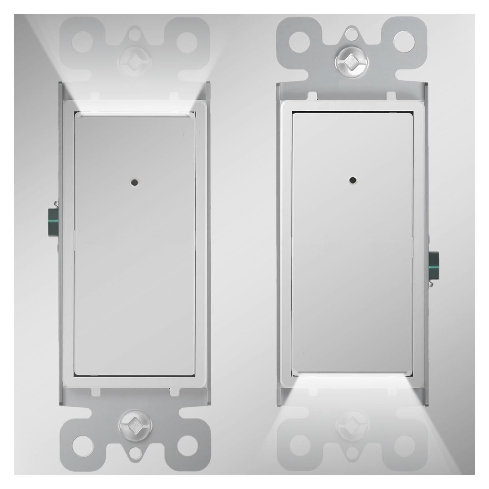 Interruptor de Luz Iluminado SOZULAMP 3 Vías 15A LED 2 Paquete