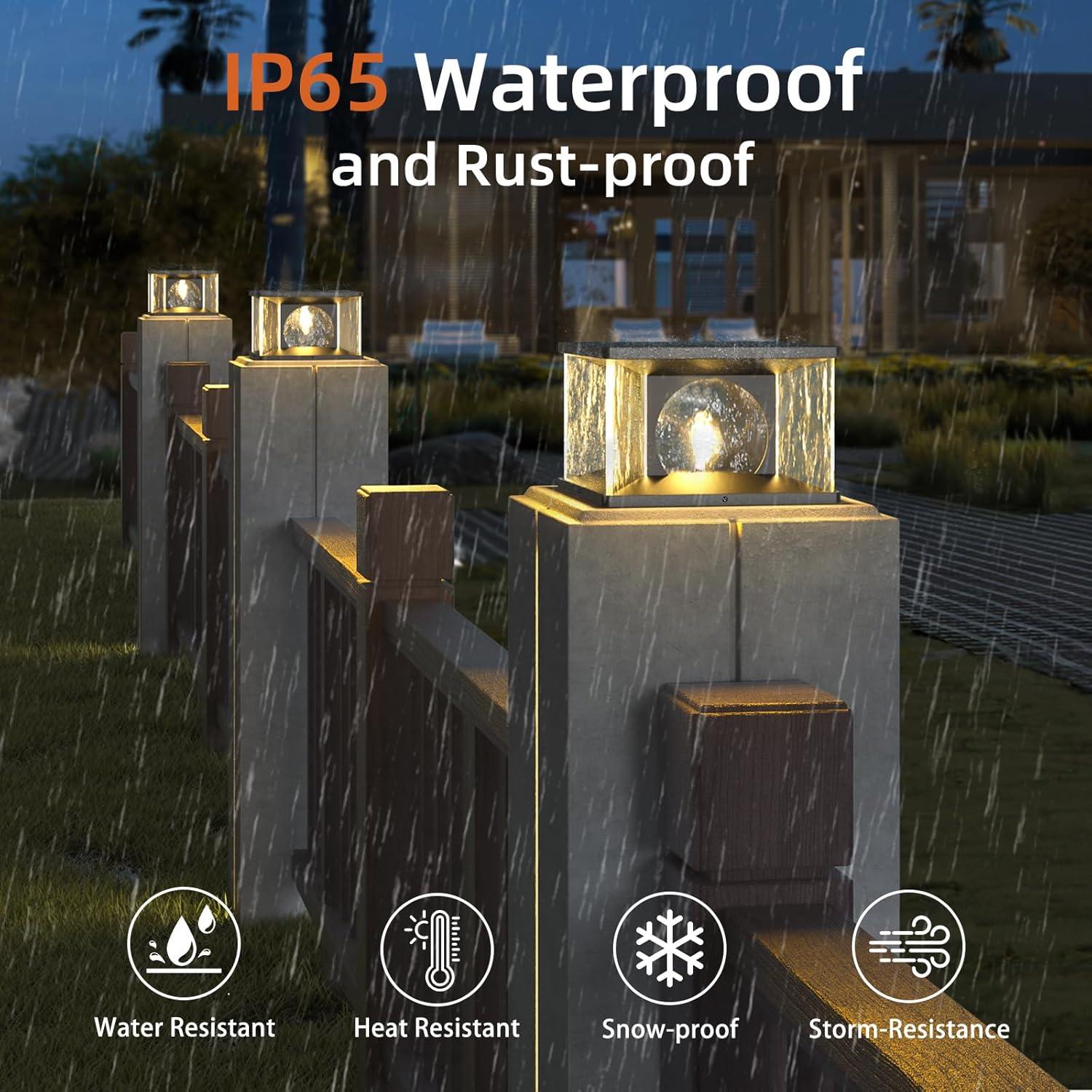 Luz de Poste Exterior PAKEDANDUN 30x30 cm LED 5W IP65