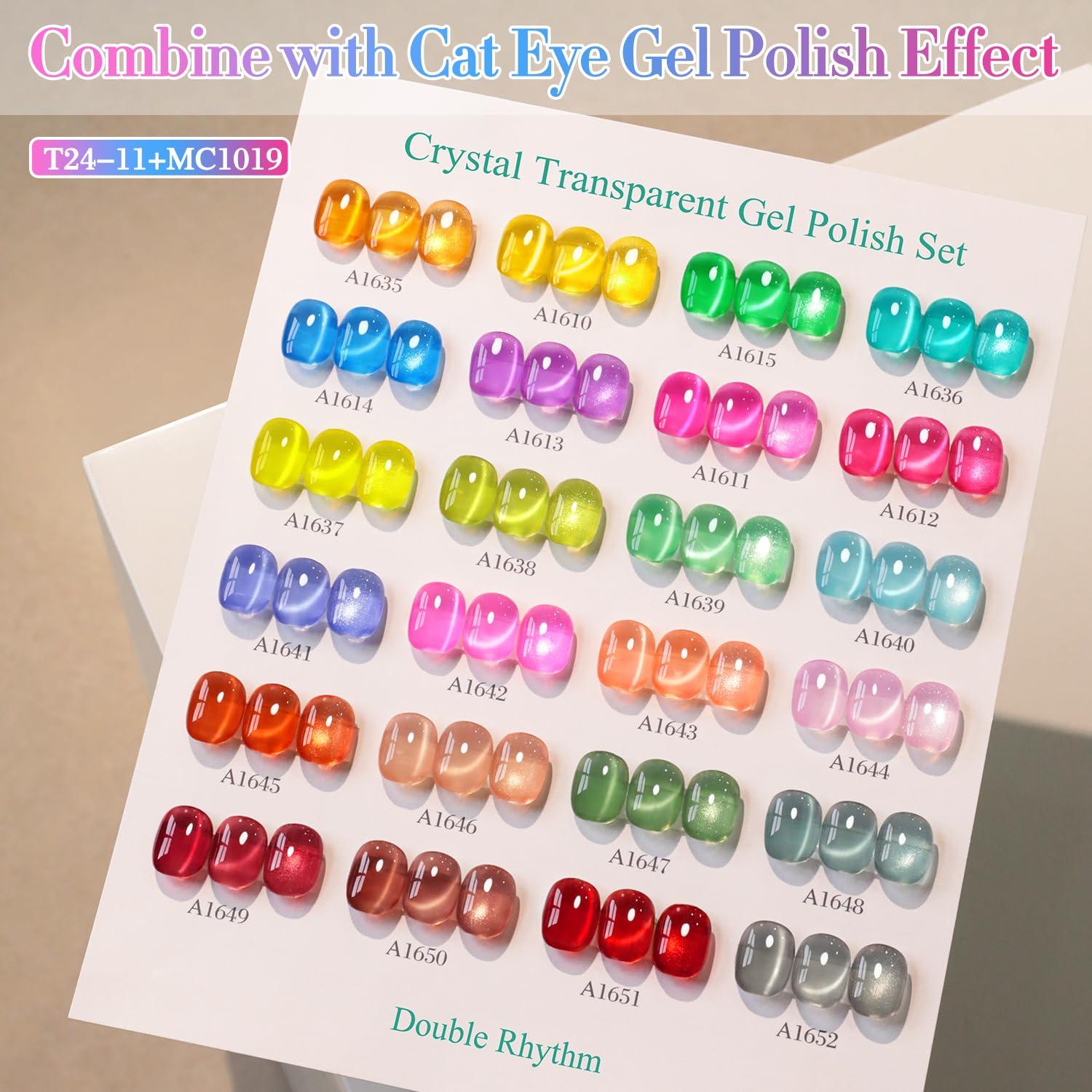 Kit de Esmalte de Uñas de Gel 28 Piezas Double Rhythm