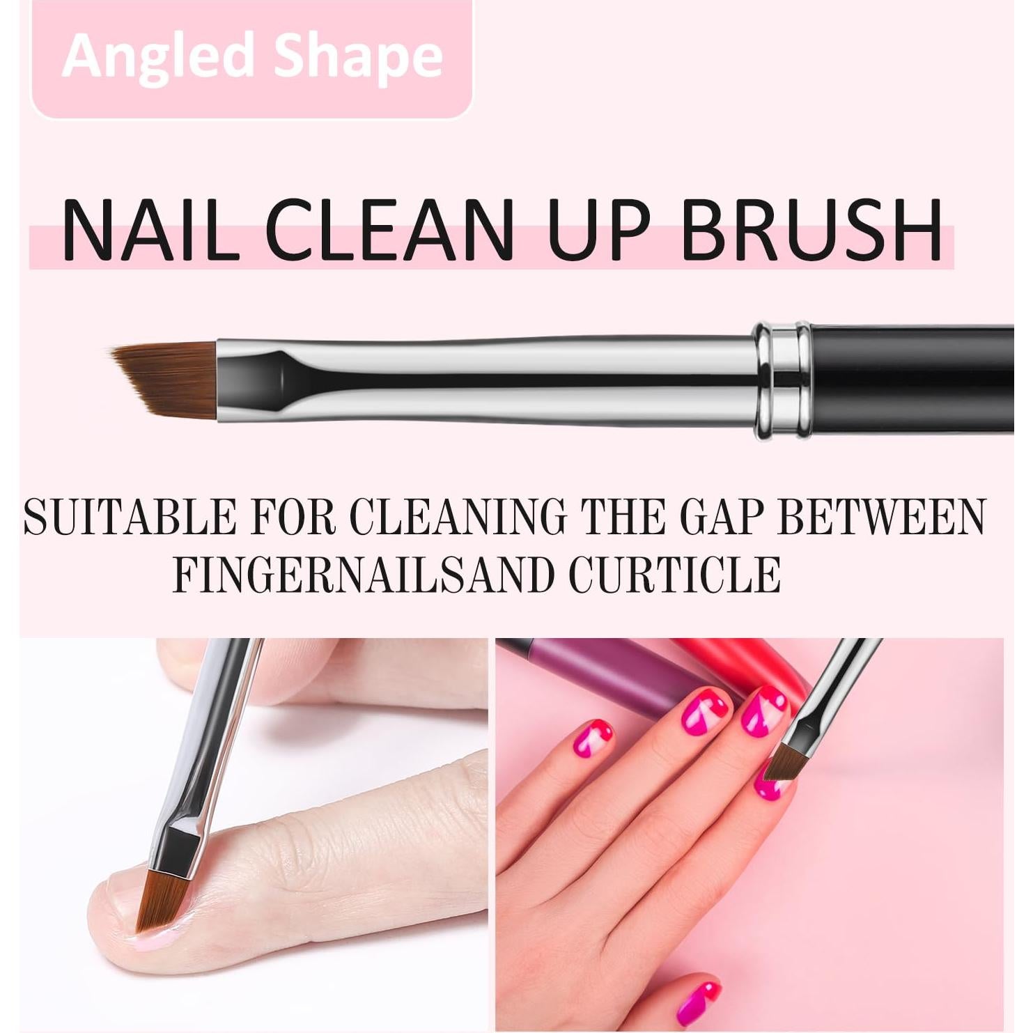 Pinceles de Limpieza de Uñas JASSINS 4PCS - Herramientas de Manicura