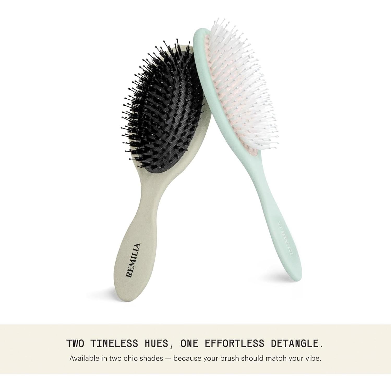 Cepillo Desenredante Vegano Remilia Hair Ocean - Para Todo Tipo de Cabello