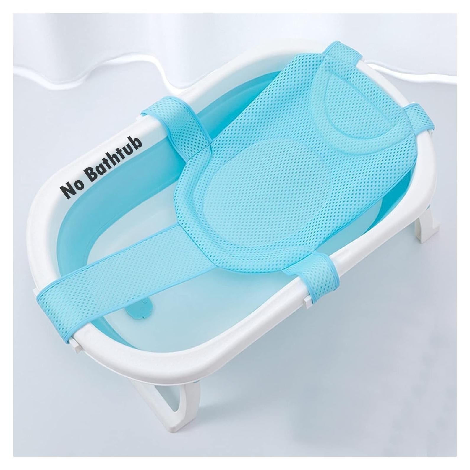 Almohadilla de Malla para Baño de Bebés SIQITECHNO Azul 107x77cm