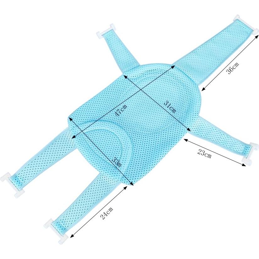 Almohadilla de Malla para Baño de Bebés SIQITECHNO Azul 107x77cm