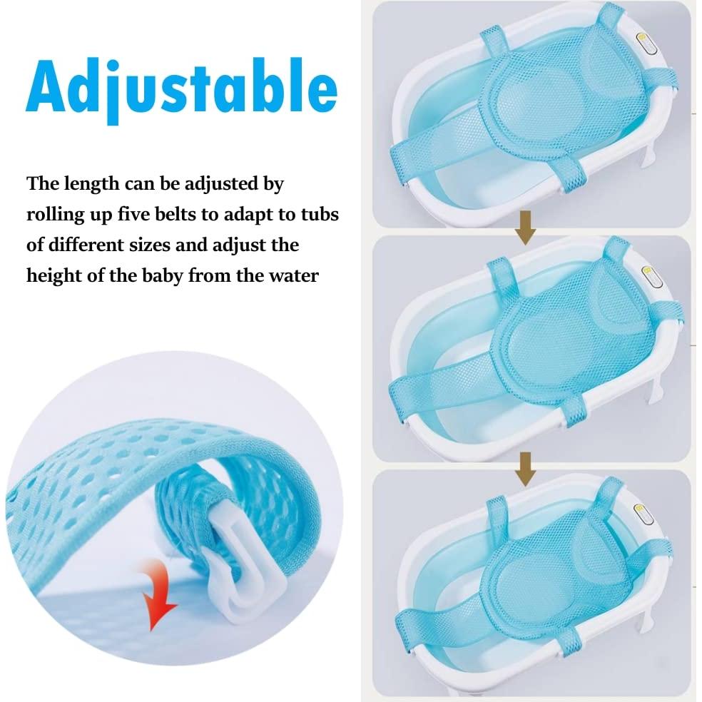 Almohadilla de Malla para Baño de Bebés SIQITECHNO Azul 107x77cm