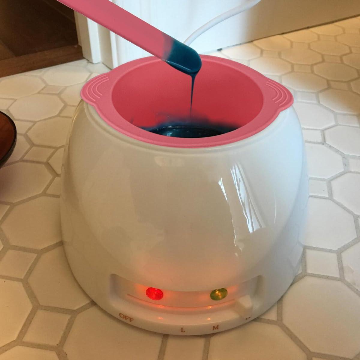 Forro de Tazón de Silicona Antiadherente Rosa + Espátula