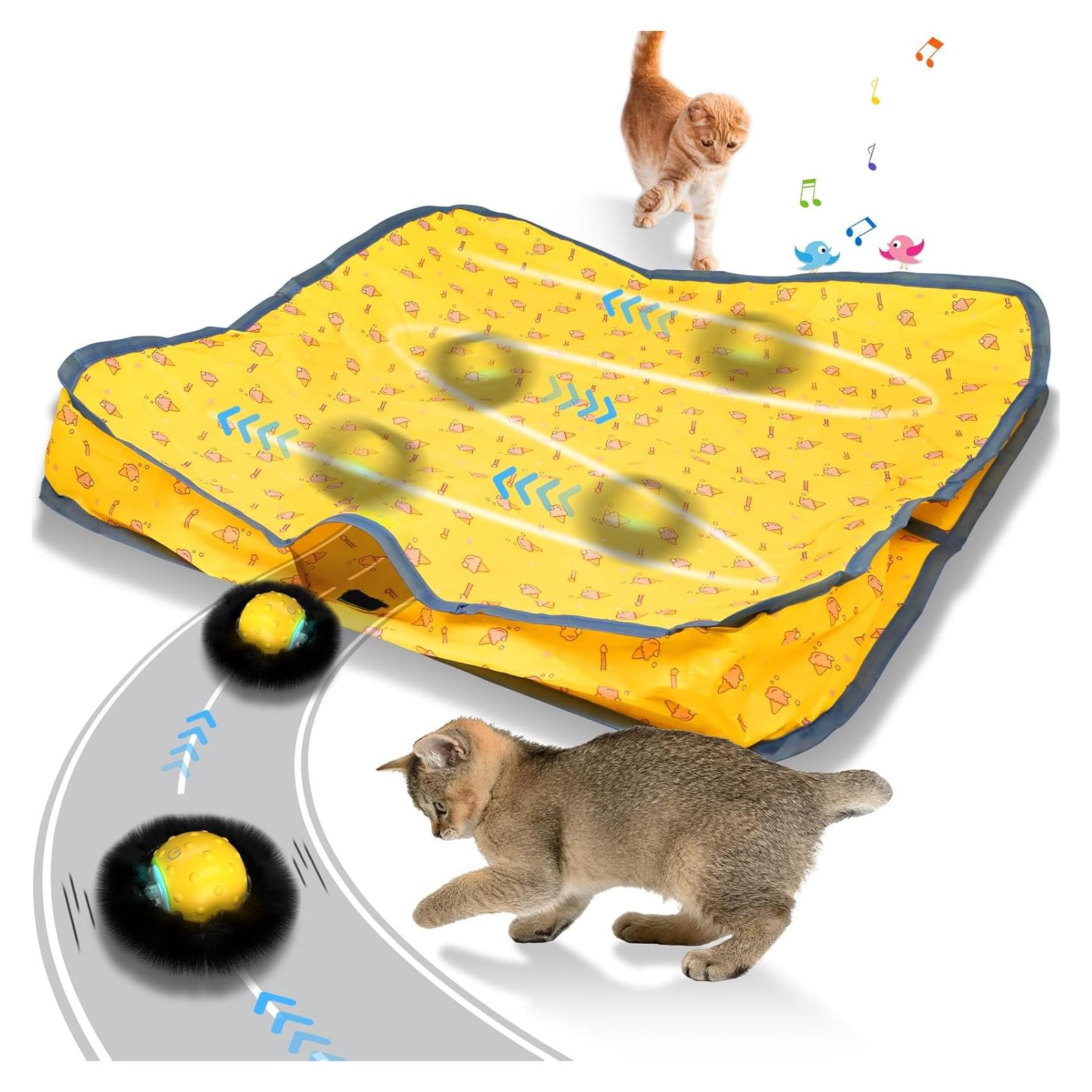 Bola Interactiva para Gatos LEPLE P62 con Luz LED y Sonido