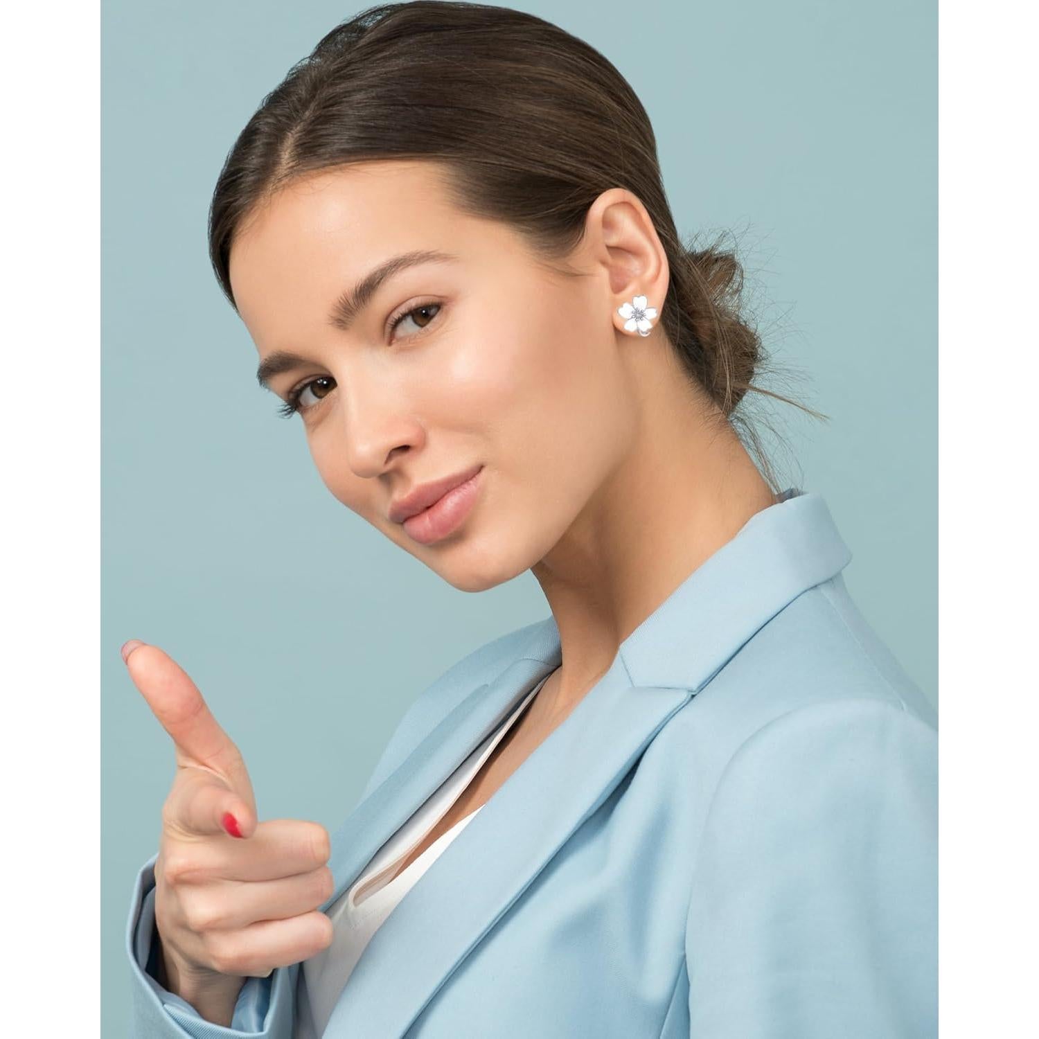 Conjunto 10 Pares Pendientes de Clip Tornito Mujeres Plata