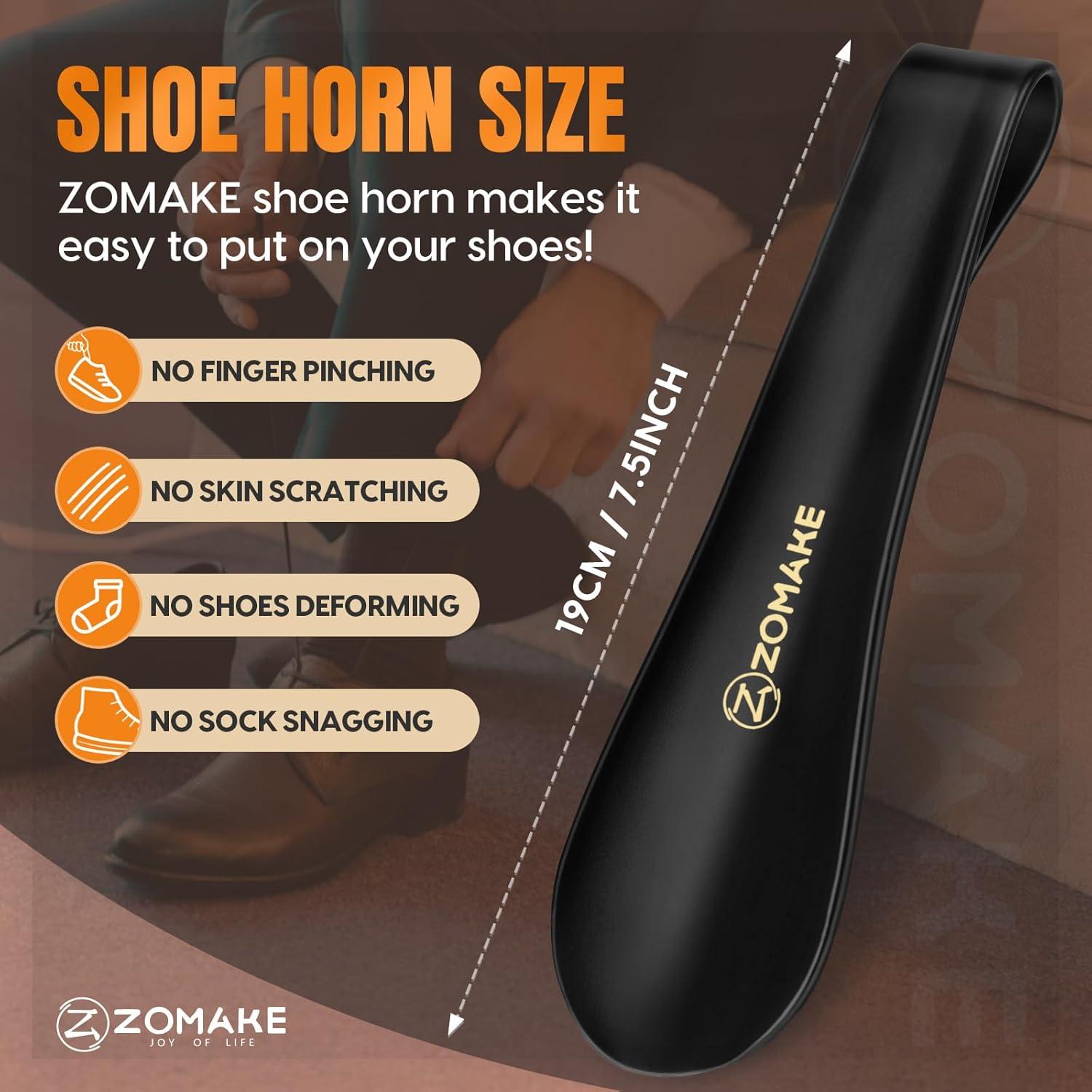 Cuerno de Zapato ZOMAKE 19.05 cm Plástico para Niños y Adultos