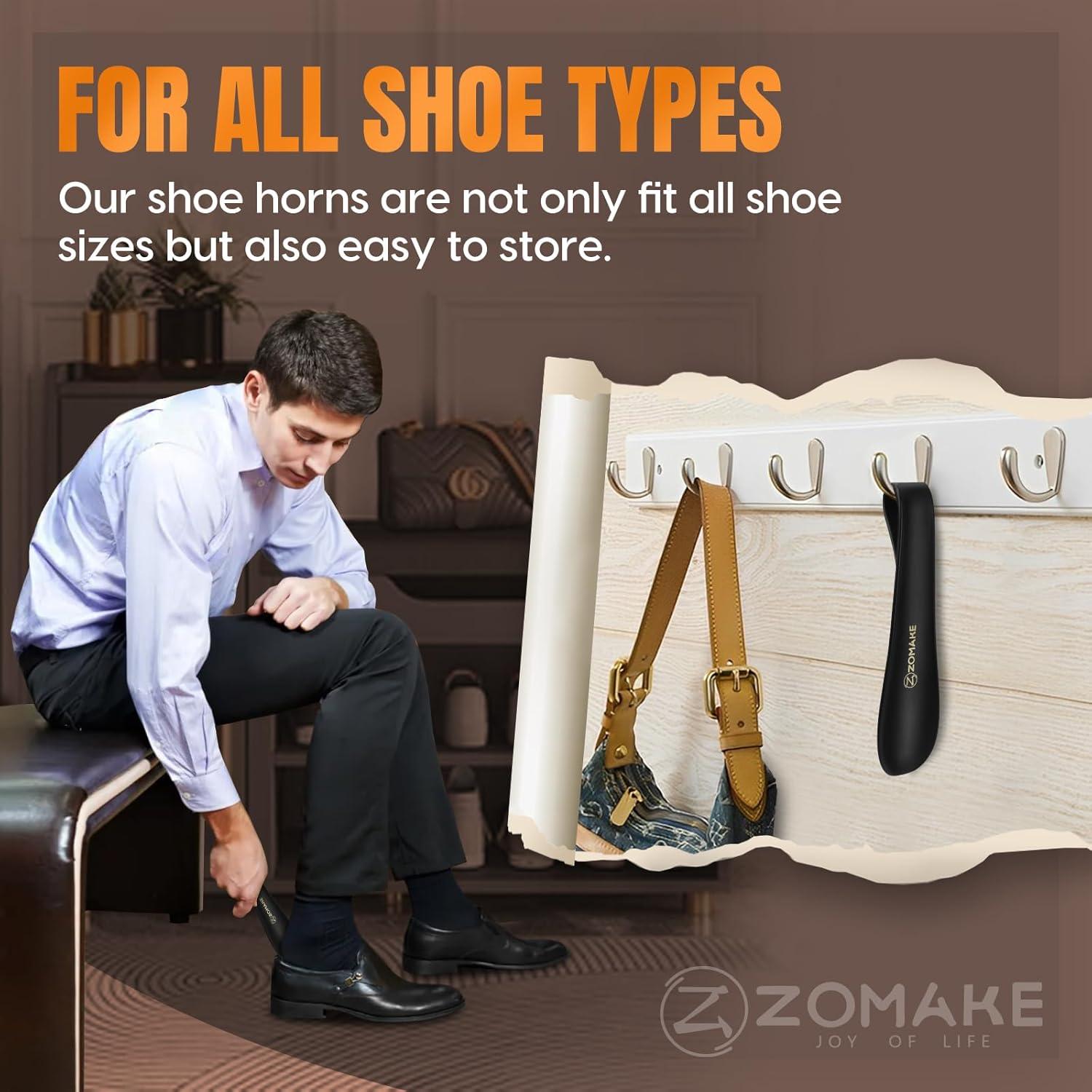 Cuerno de Zapato ZOMAKE 19.05 cm Plástico para Niños y Adultos