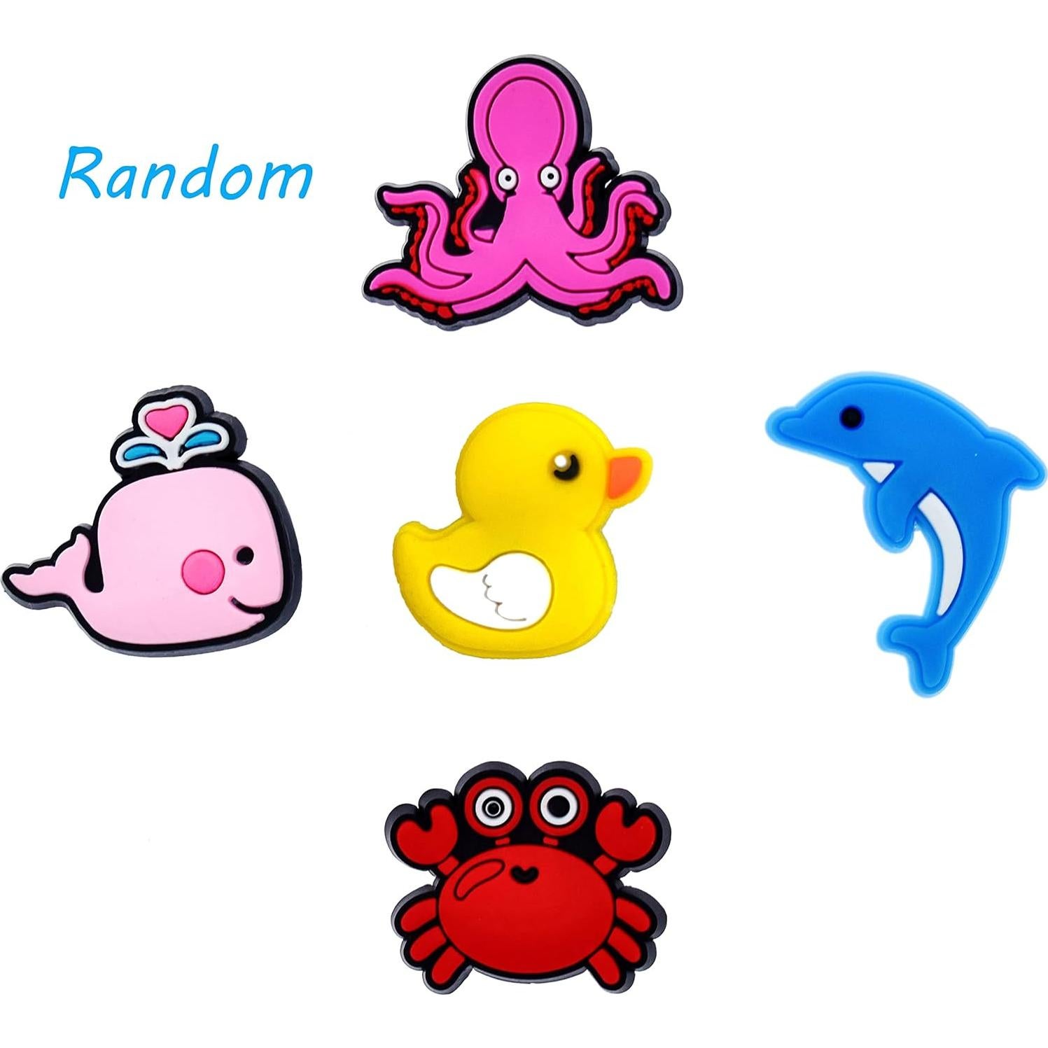 Lote de 100 Encantos de Zapatos Aleatorios Ibuclein