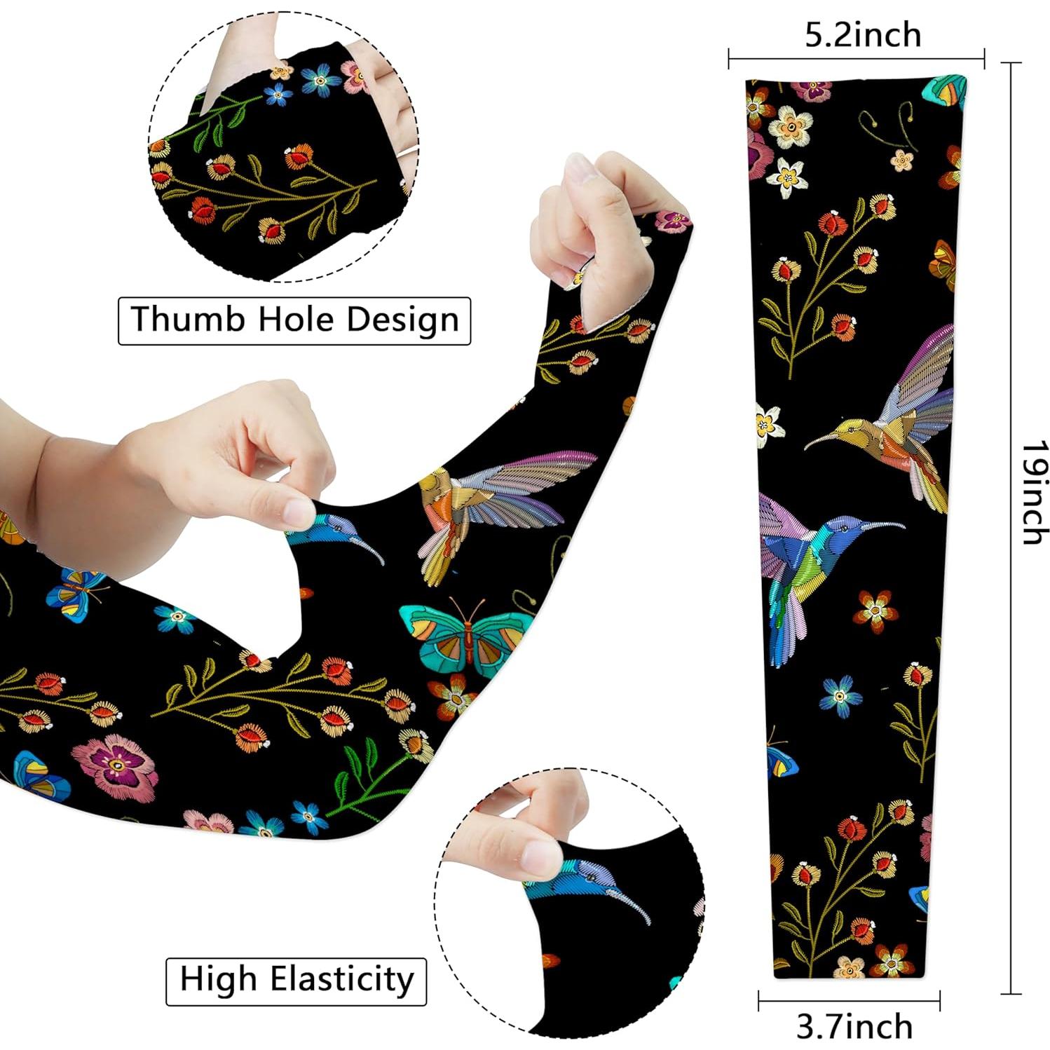 Mangas de Jardinería UV para Mujeres Colibrí Negro 48.3 cm