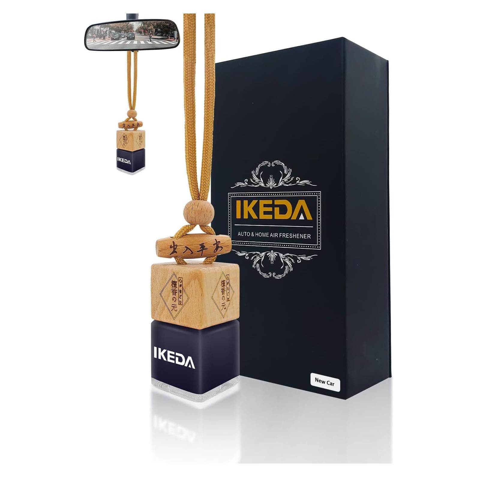 Ambientador Ikeda 10ml Aroma a Auto Nuevo - Difusor Colgante