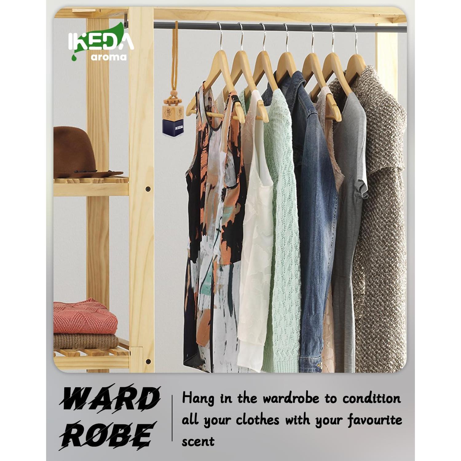 Ambientador Ikeda 10ml Aroma a Auto Nuevo - Difusor Colgante