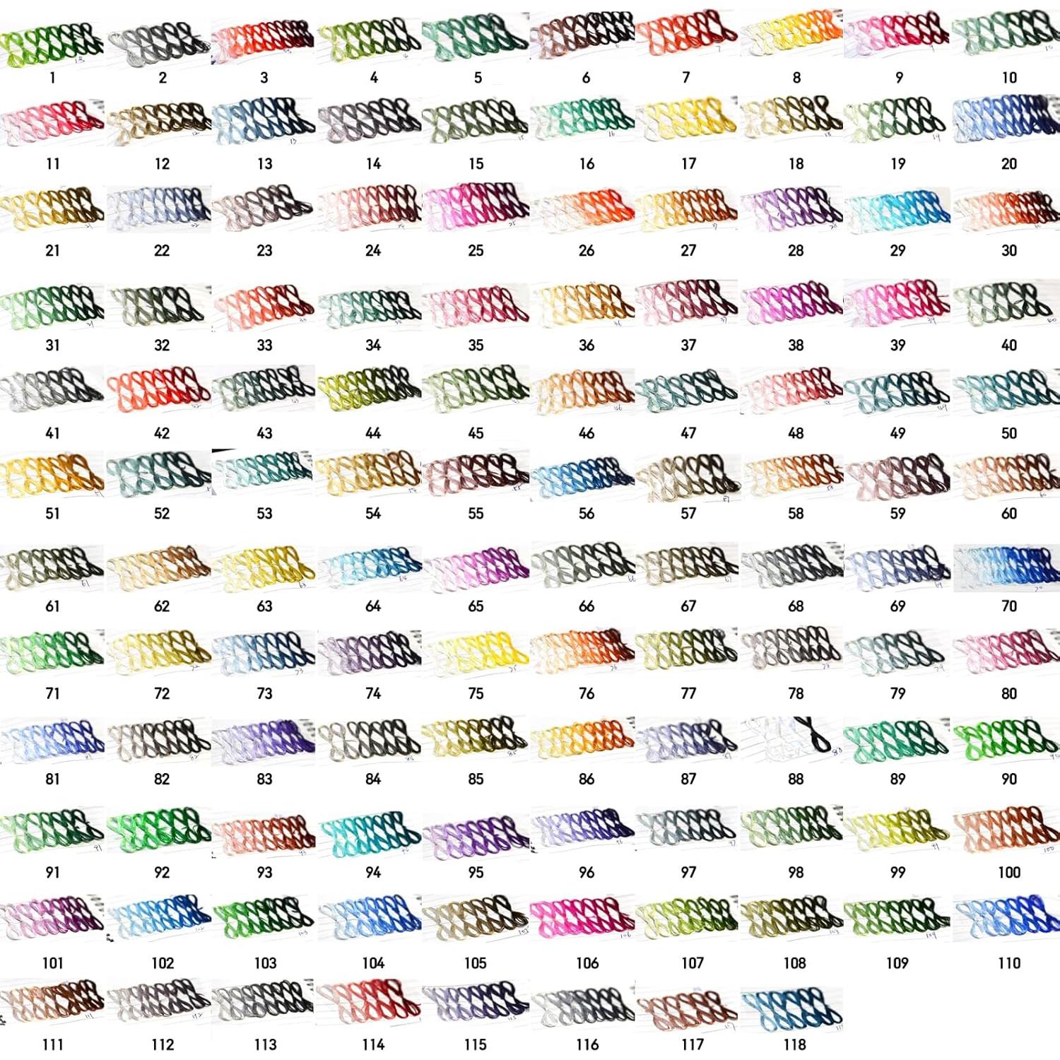 Hilo de Seda 100% Natural MINGGUXIUYI 8 Colores 110m