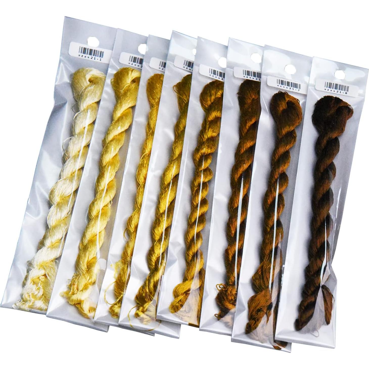 Hilo de Seda 100% Natural MINGGUXIUYI 8 Colores 110m