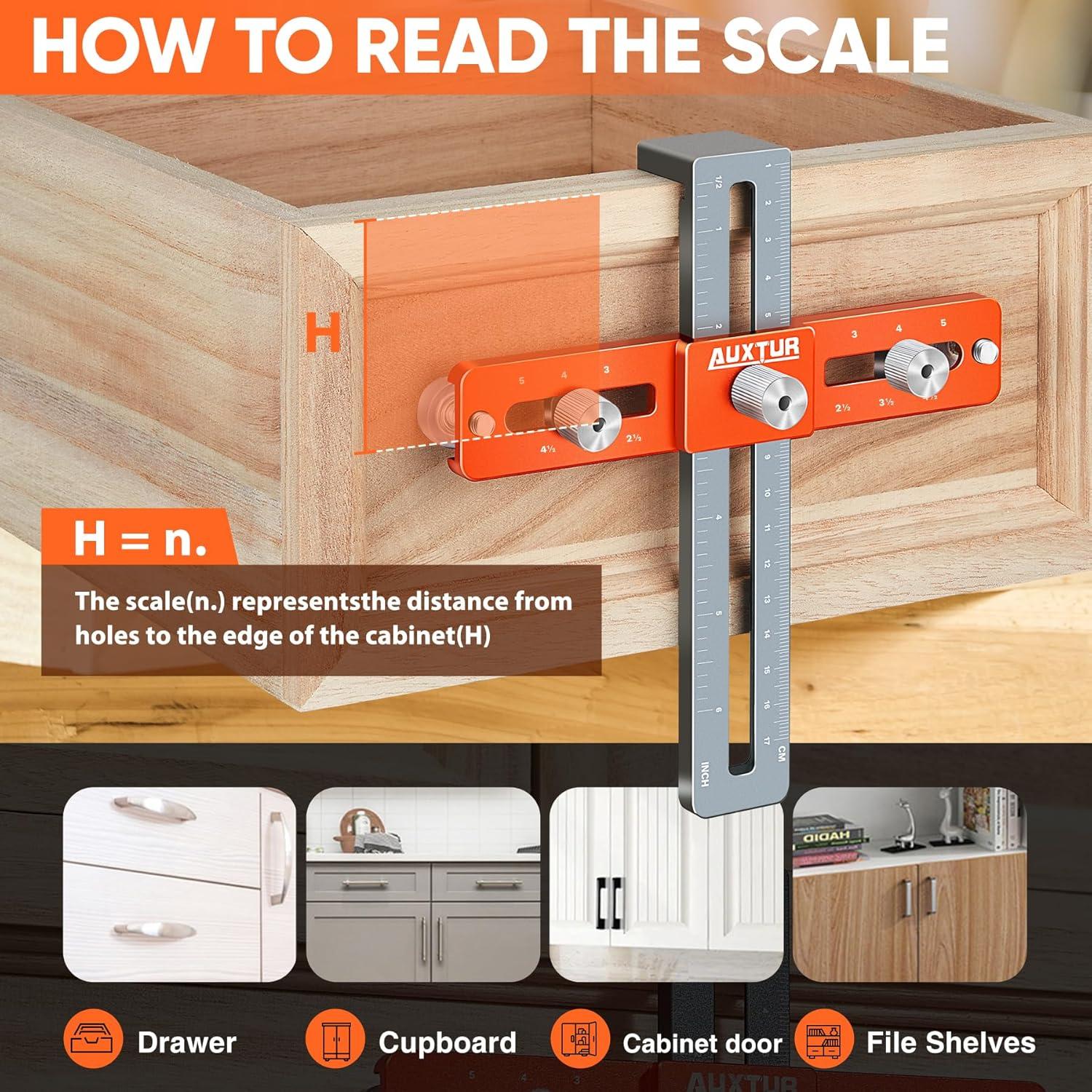 Plantilla de Hardware de Gabinete AUXTUR con Lápiz y Recargas