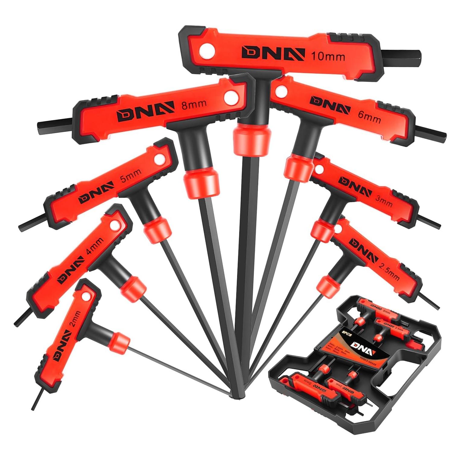 Juego de Llaves Hexagonales T-Handle 8 Piezas DNA MOTORING 2-10mm