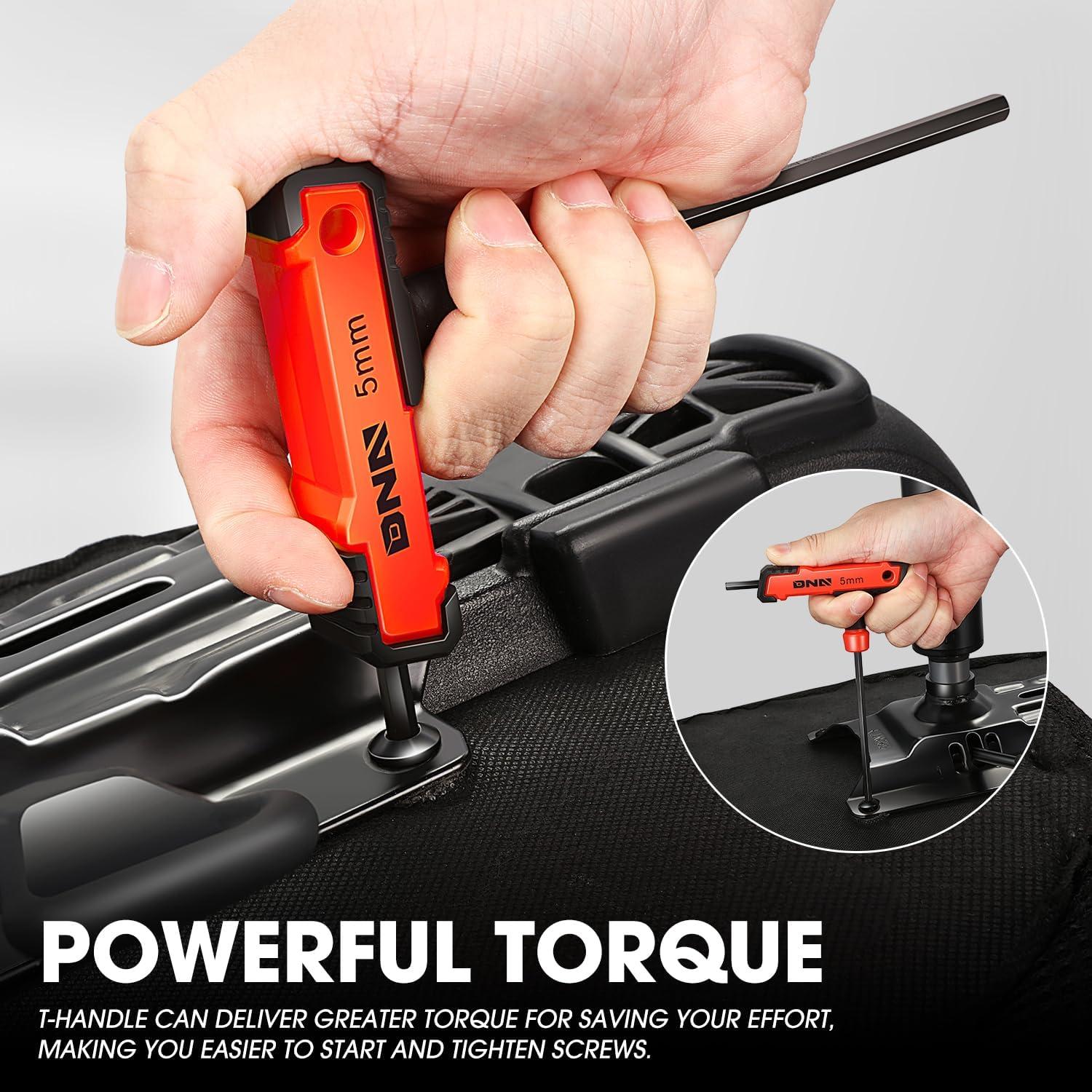 Juego de Llaves Hexagonales T-Handle 8 Piezas DNA MOTORING 2-10mm