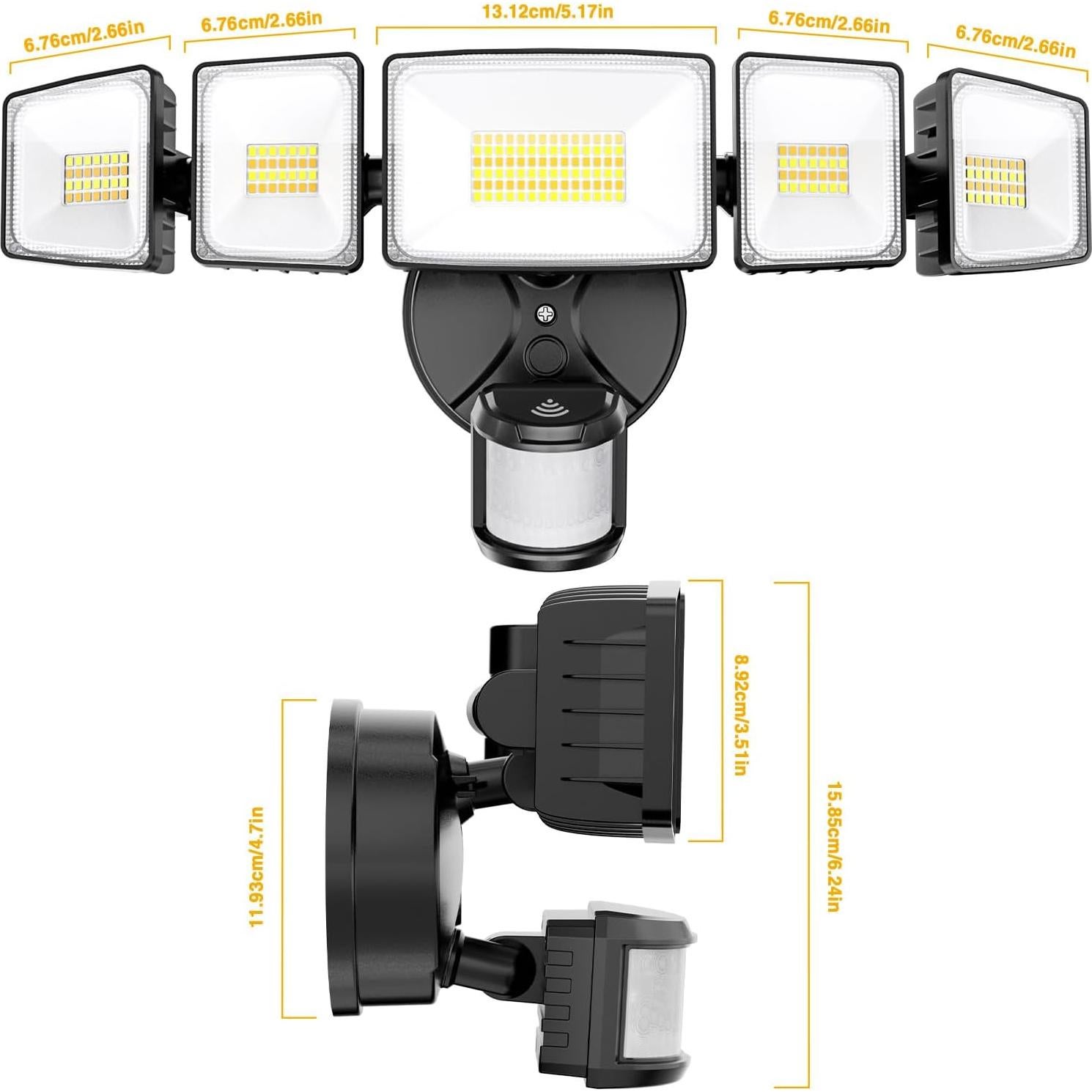 Luz LED de Seguridad Inteligente Onforu 120W con Sensor WiFi