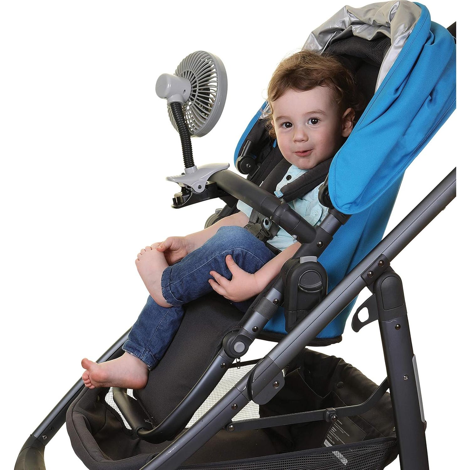 Dreambaby Caged Deluxe EZY-Fit Clip On Fan (Black)