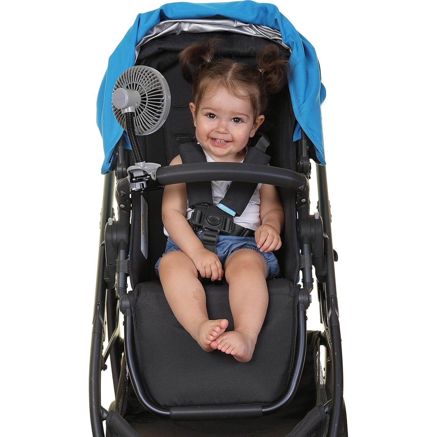 Dreambaby Caged Deluxe EZY-Fit Clip On Fan (Black)