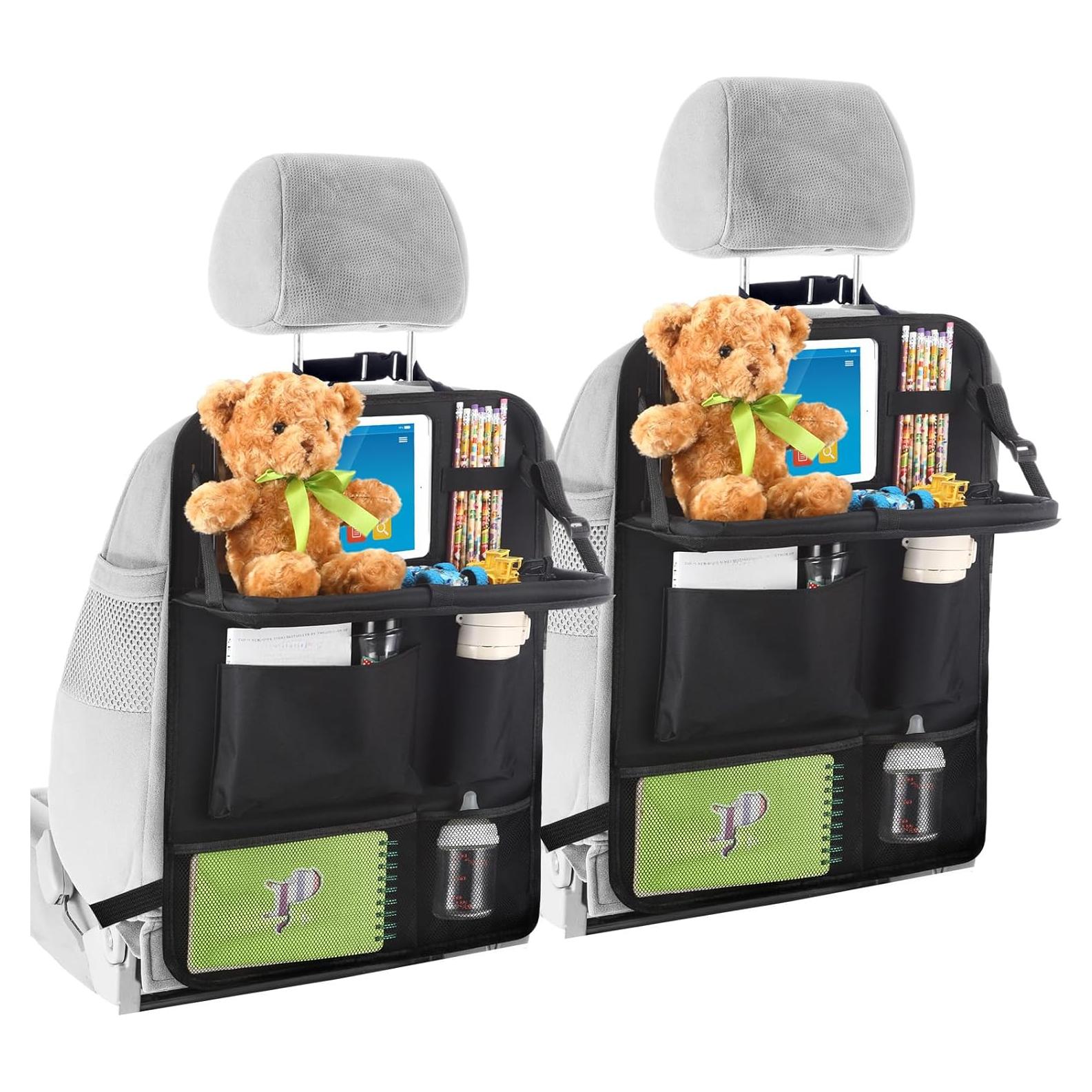 Organizador de Asiento Trasero Datanly con Bandeja Plegable 2 Pcs