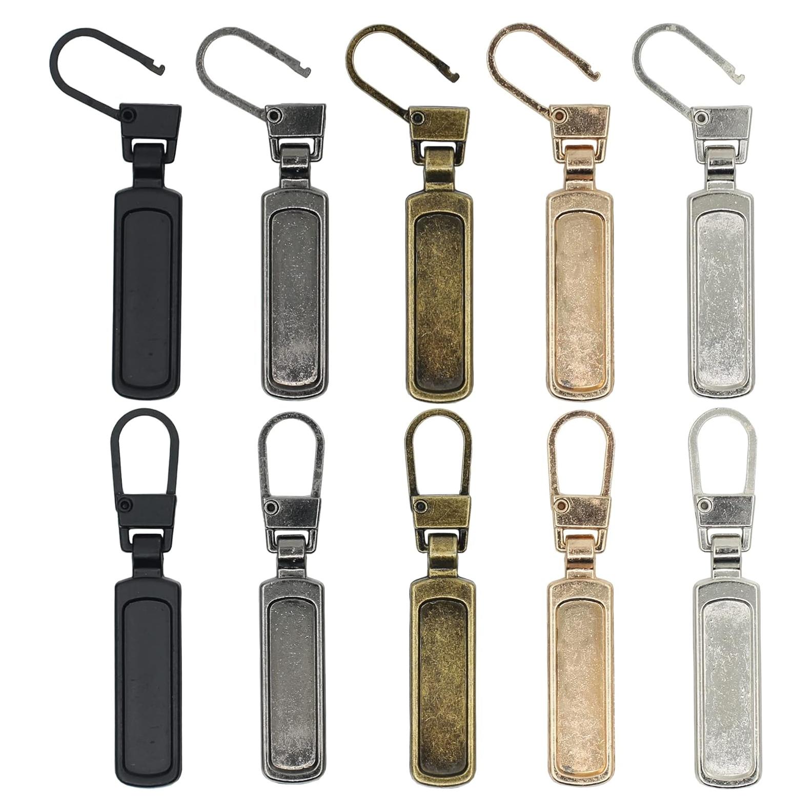 Kit de 10 Tiradores de Cremallera Metal SINCCO Multicolor